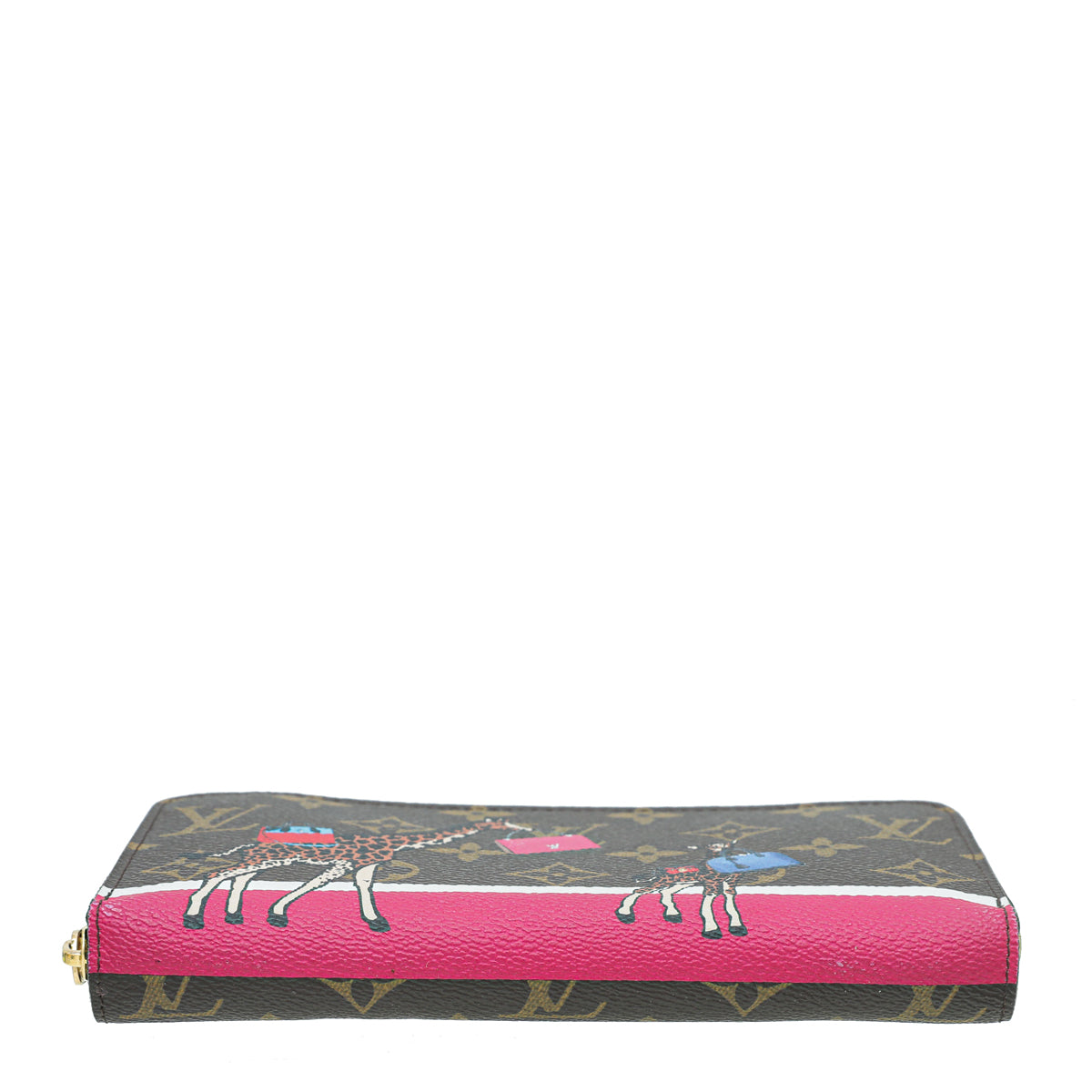 Louis Vuitton Multicolor Christmas Animation Giraffe Zippy Wallet