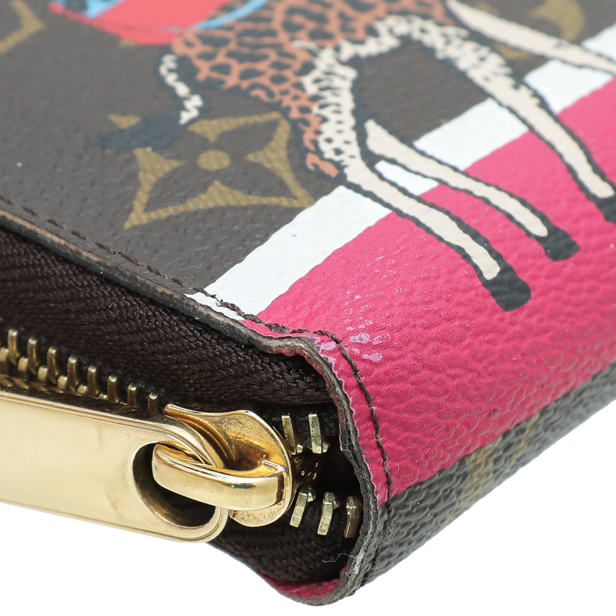 Louis Vuitton Multicolor Christmas Animation Giraffe Zippy Wallet