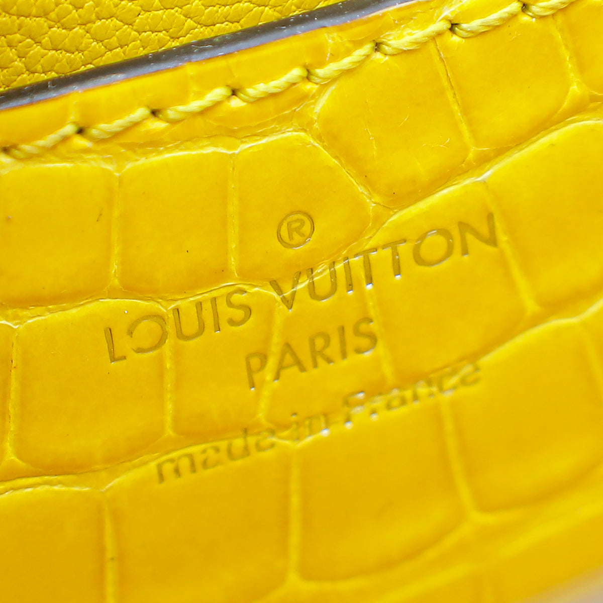 Louis Vuitton Jaune D'or Alligator Twist Bag