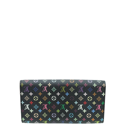 Louis Vuitton Monogram Multicolor Sarah Wallet M.K Initial