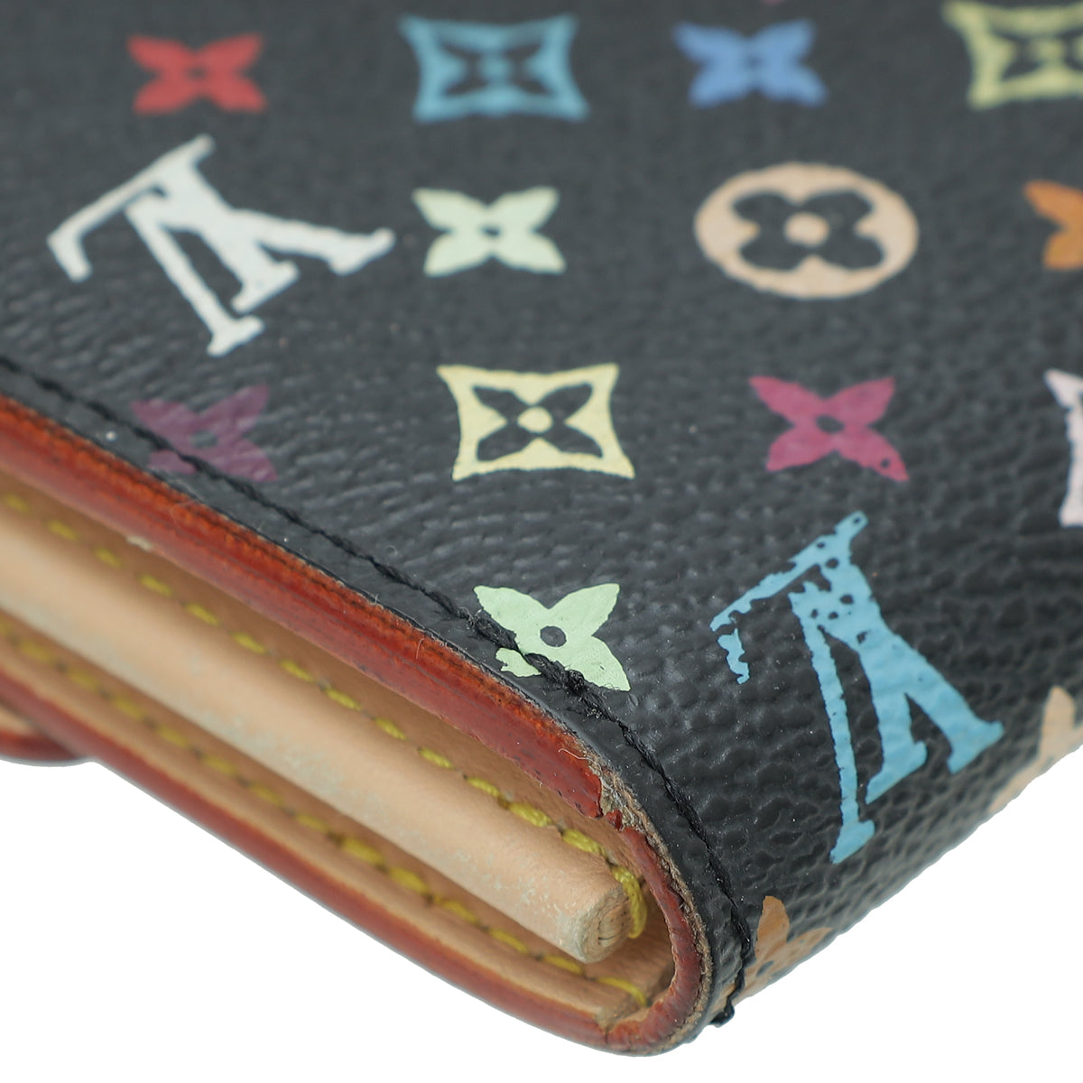 Louis Vuitton Monogram Multicolor Sarah Wallet M.K Initial