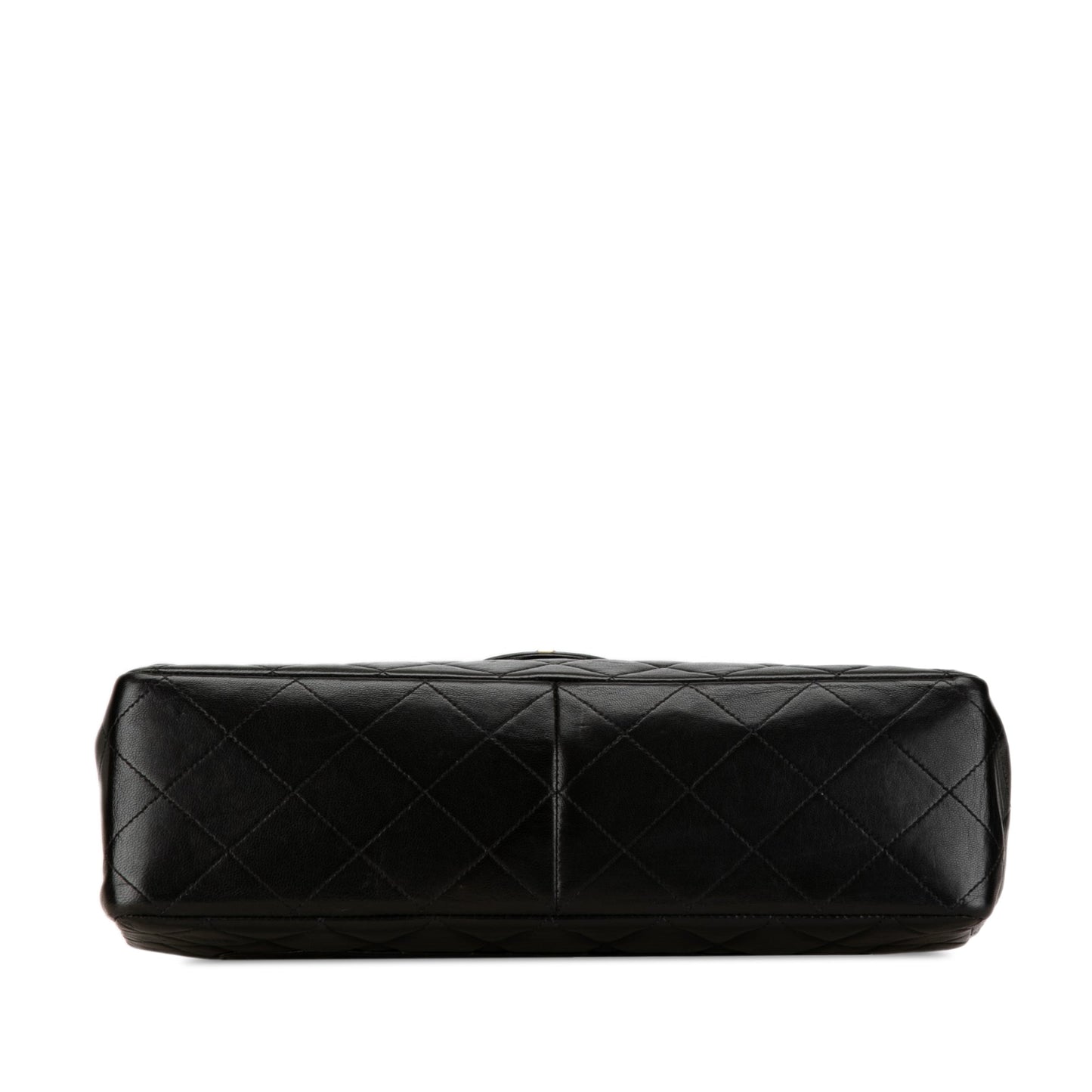 Chanel Classic Single Flap Jumbo Black Lambskin Gold