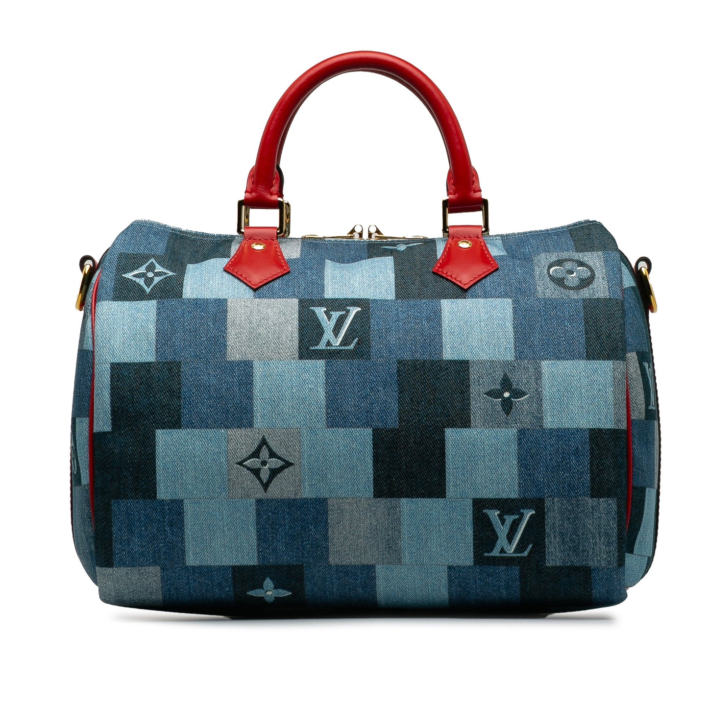 Louis VUitton Speedy Bandouliere 30 Denim Patchwork