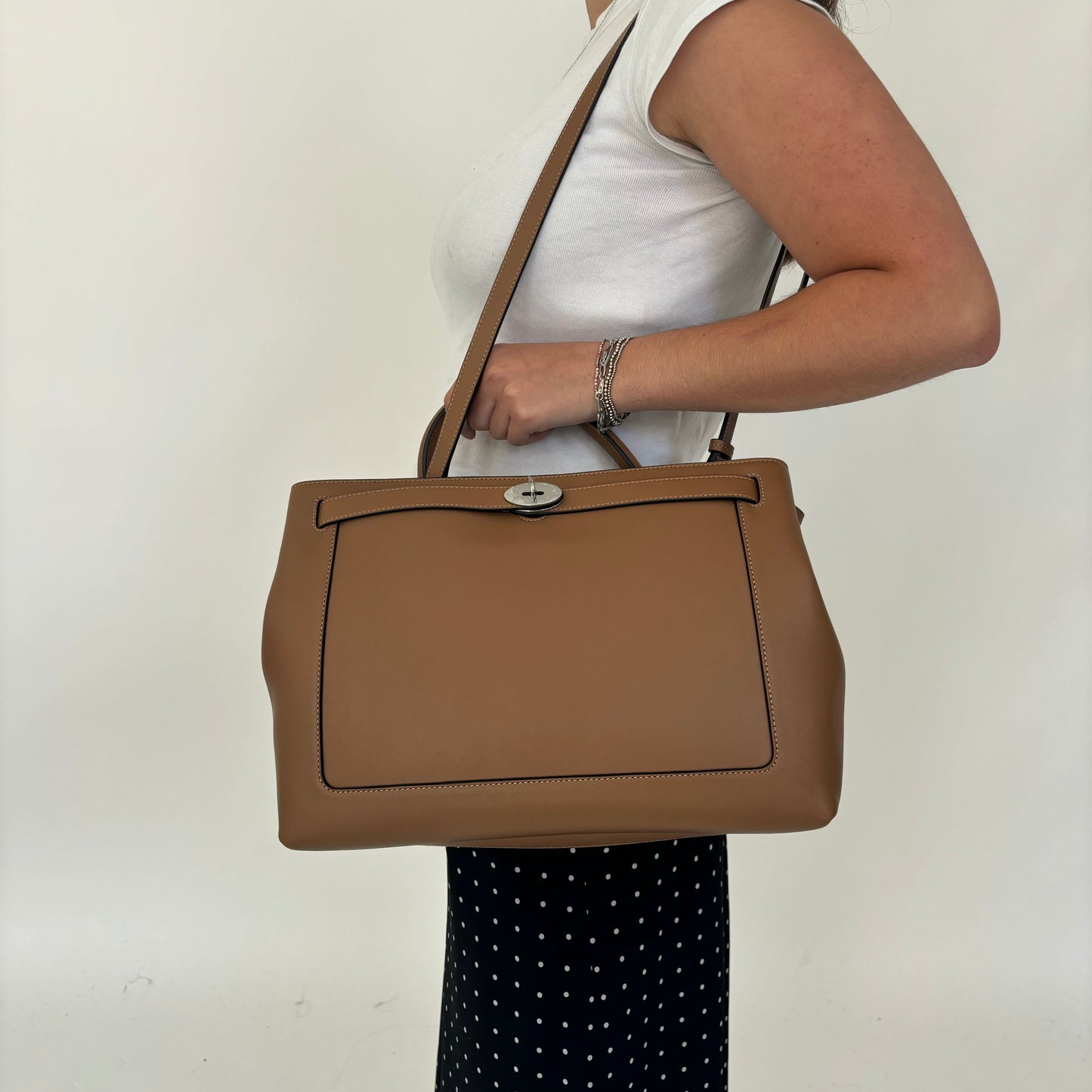 Mulberry Teak Silky Calf Islington with Strap