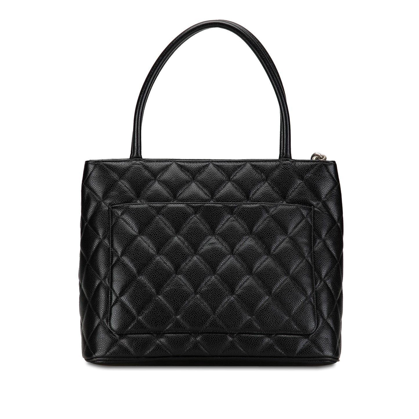 Chanel Black Caviar Medallion Tote Bag 2000/02