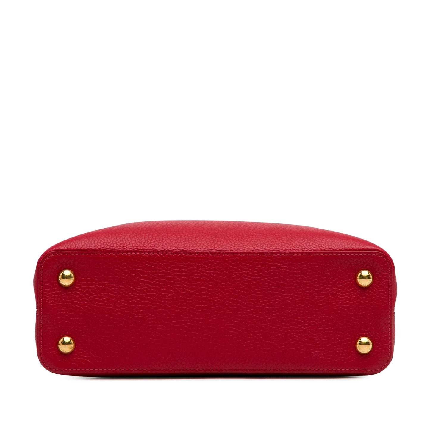 Louis Vuitton Capucines MM Red Taurillon Gold