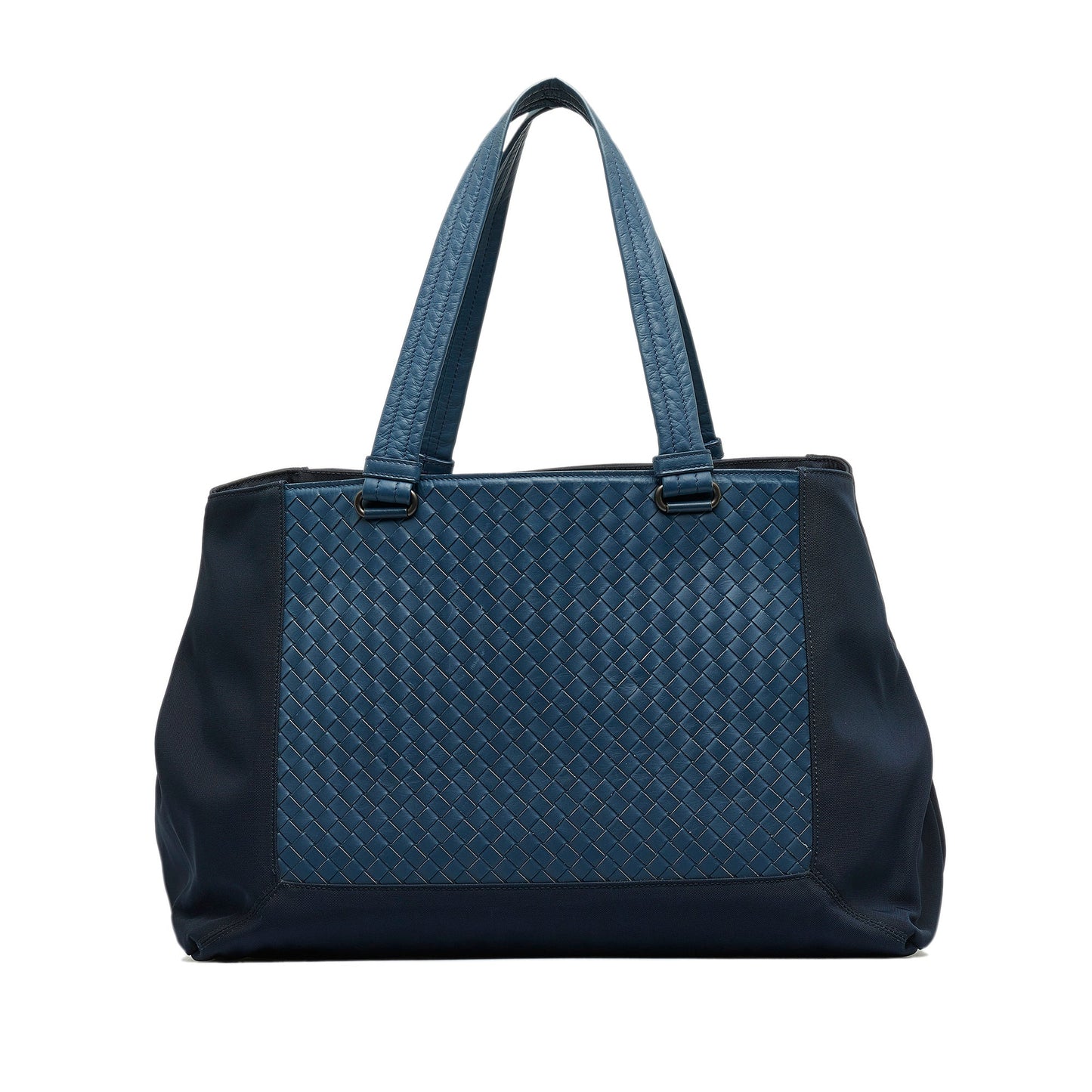 Blue Bottega Veneta Intrecciato Tote