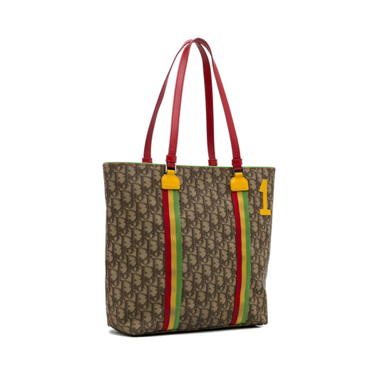 Brown Dior Diorissimo Rasta Tote Bag