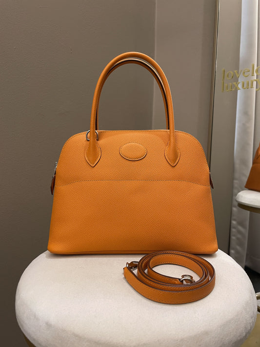 Hermes Bolide 27 Abricot Epsom Leather