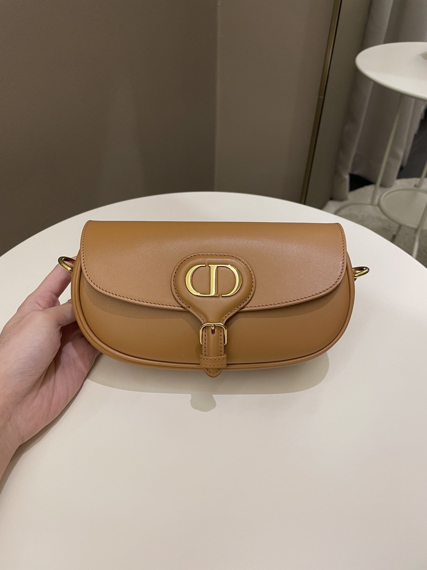 Dior Bobby East-West Bag Camel Box Calfskin