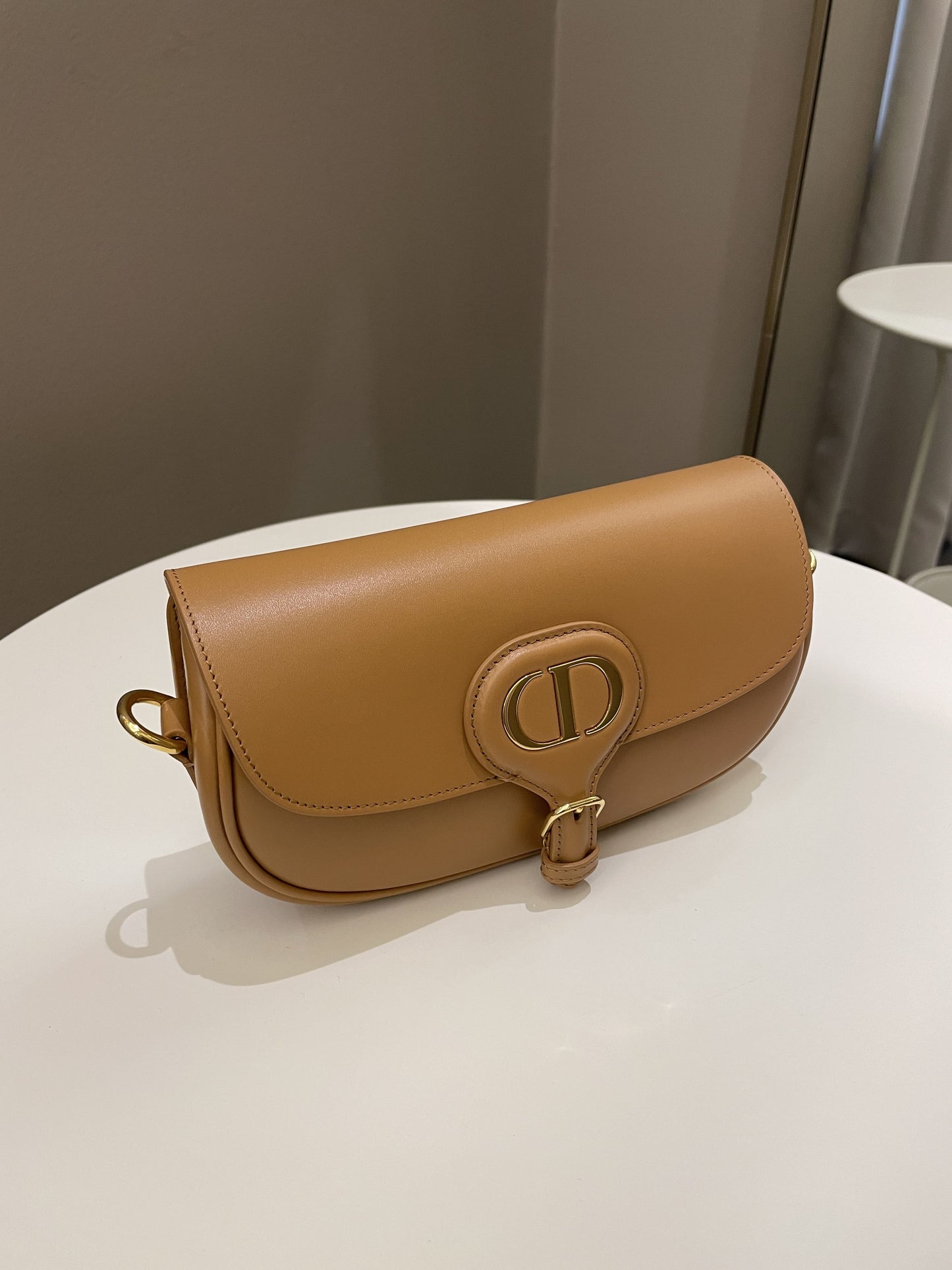 Dior Bobby East-West Bag Camel Box Calfskin