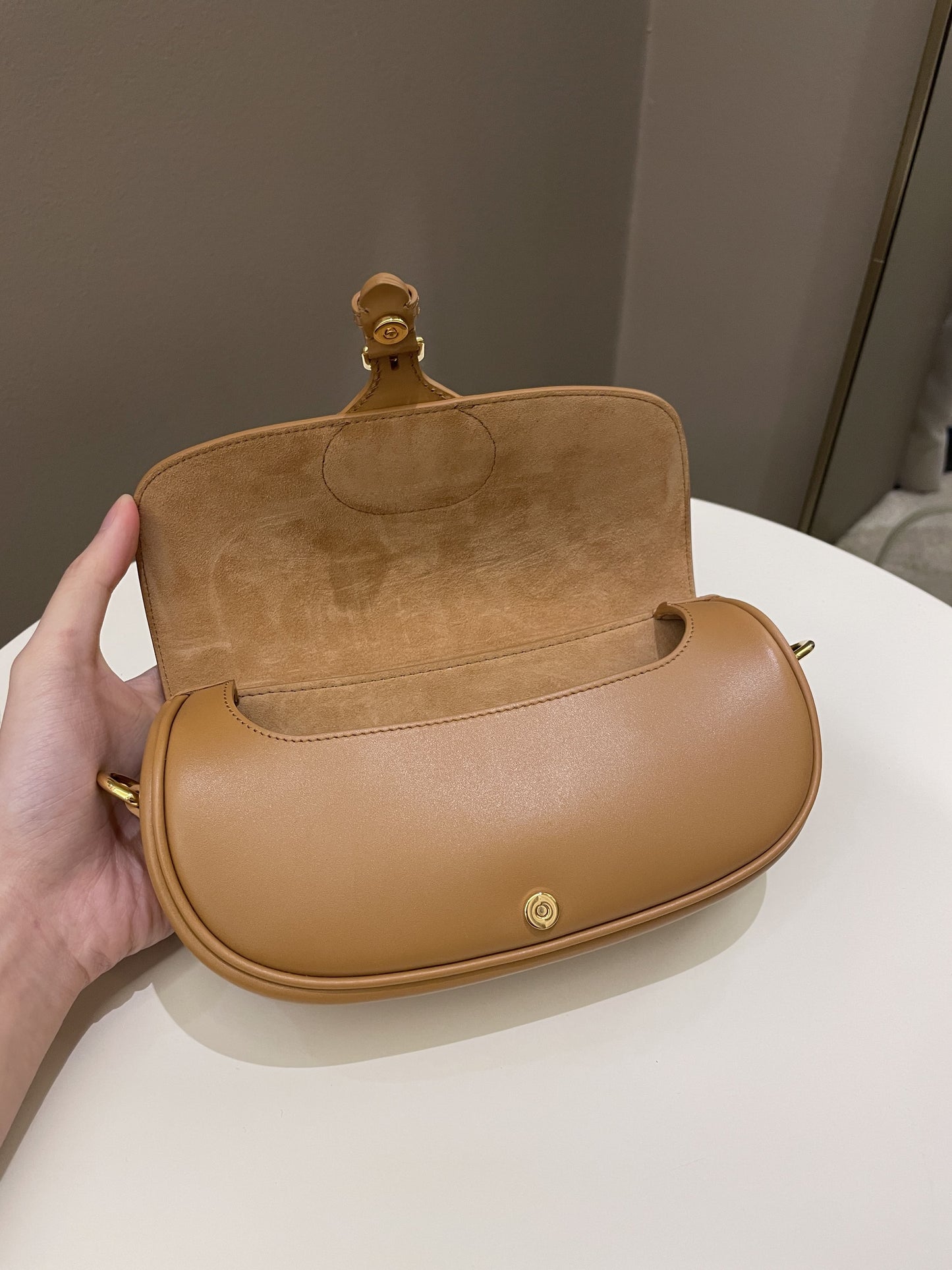 Dior Bobby East-West Bag Camel Box Calfskin