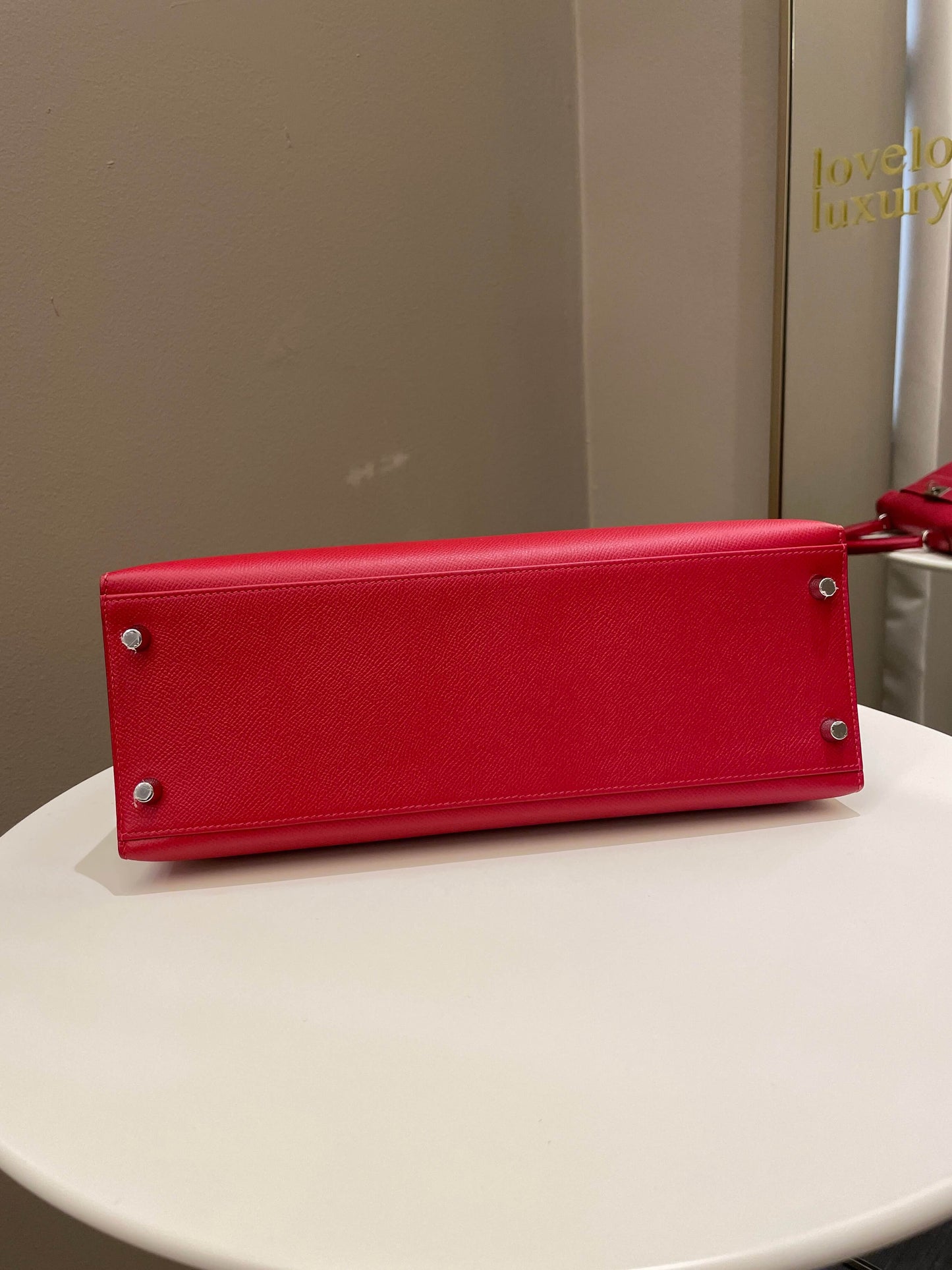 Hermes Kelly Sellier 32 Rouge Casaque Epsom