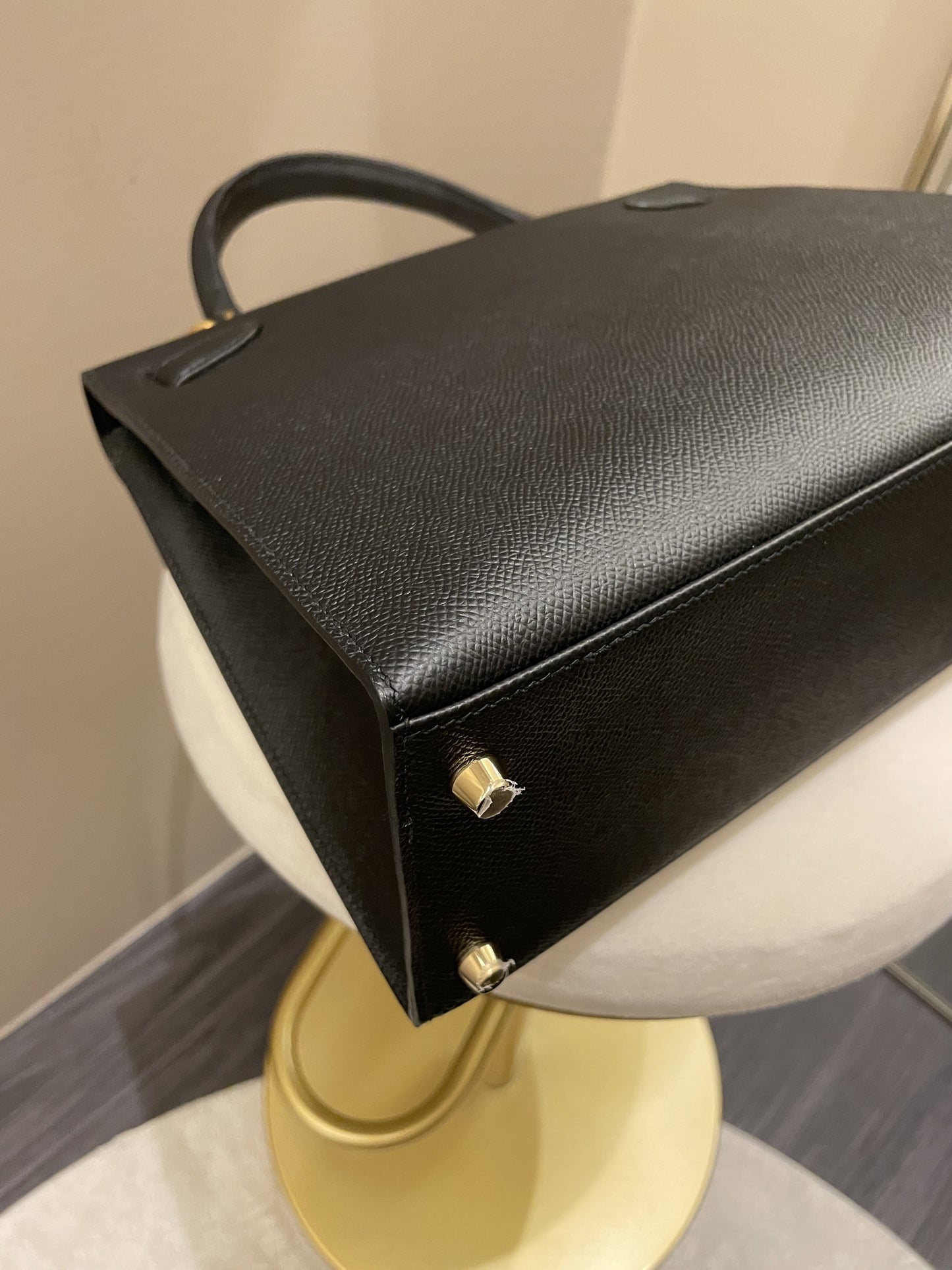 Hermes Kelly Sellier 28 Black Epsom