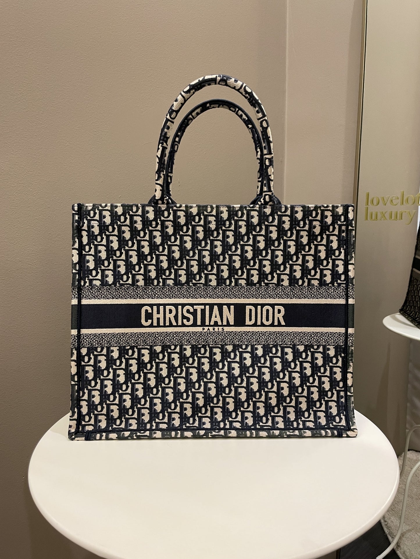 Dior Book Tote Blue Oblique