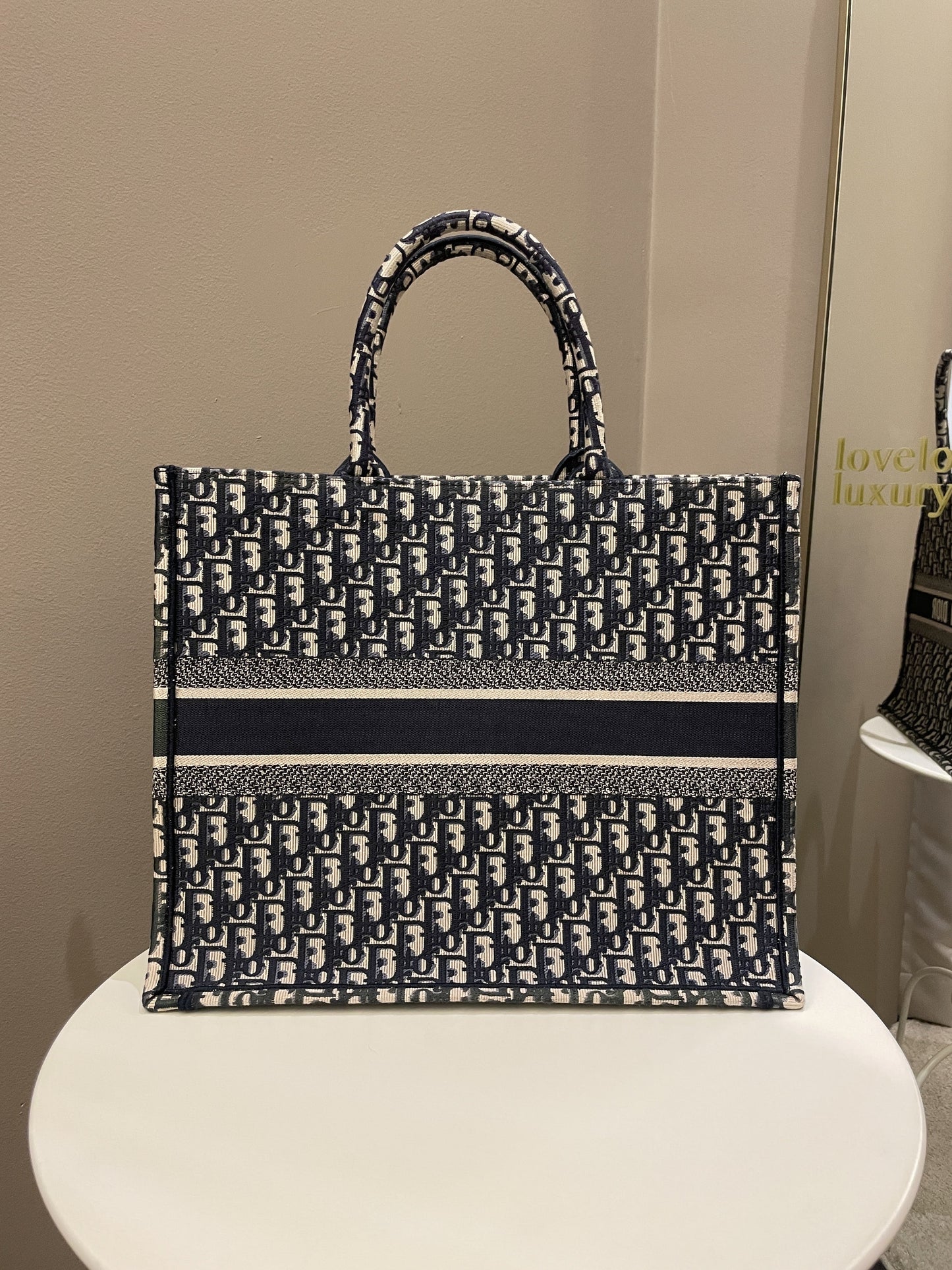 Dior Book Tote Blue Oblique