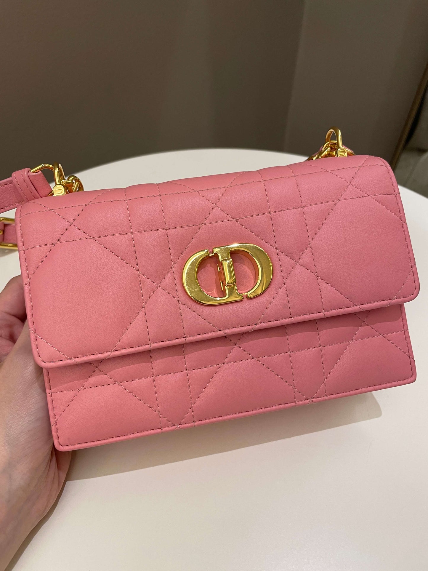 Dior Miss Caro Mini Pink Lambskin