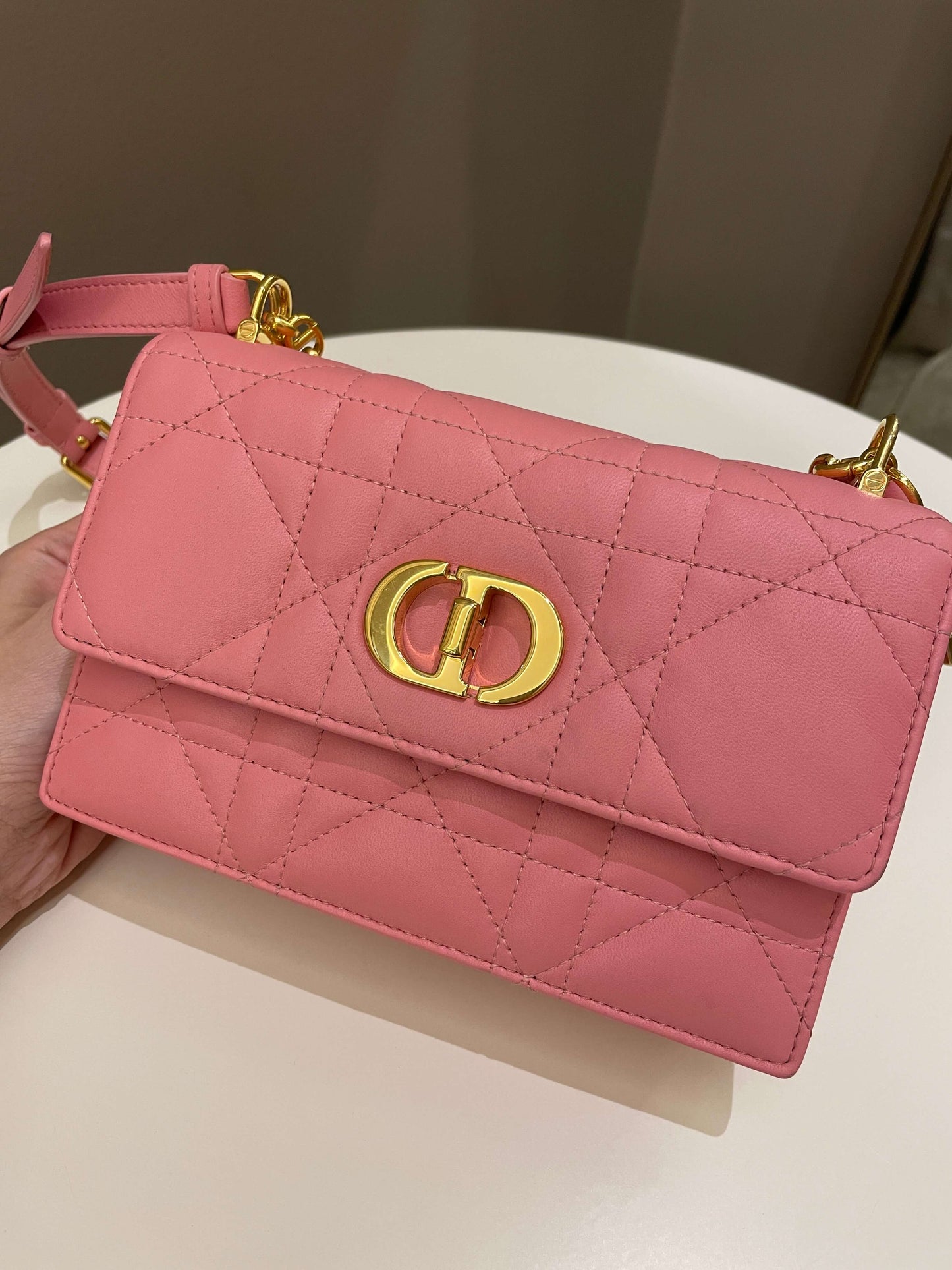 Dior Miss Caro Mini Pink Lambskin