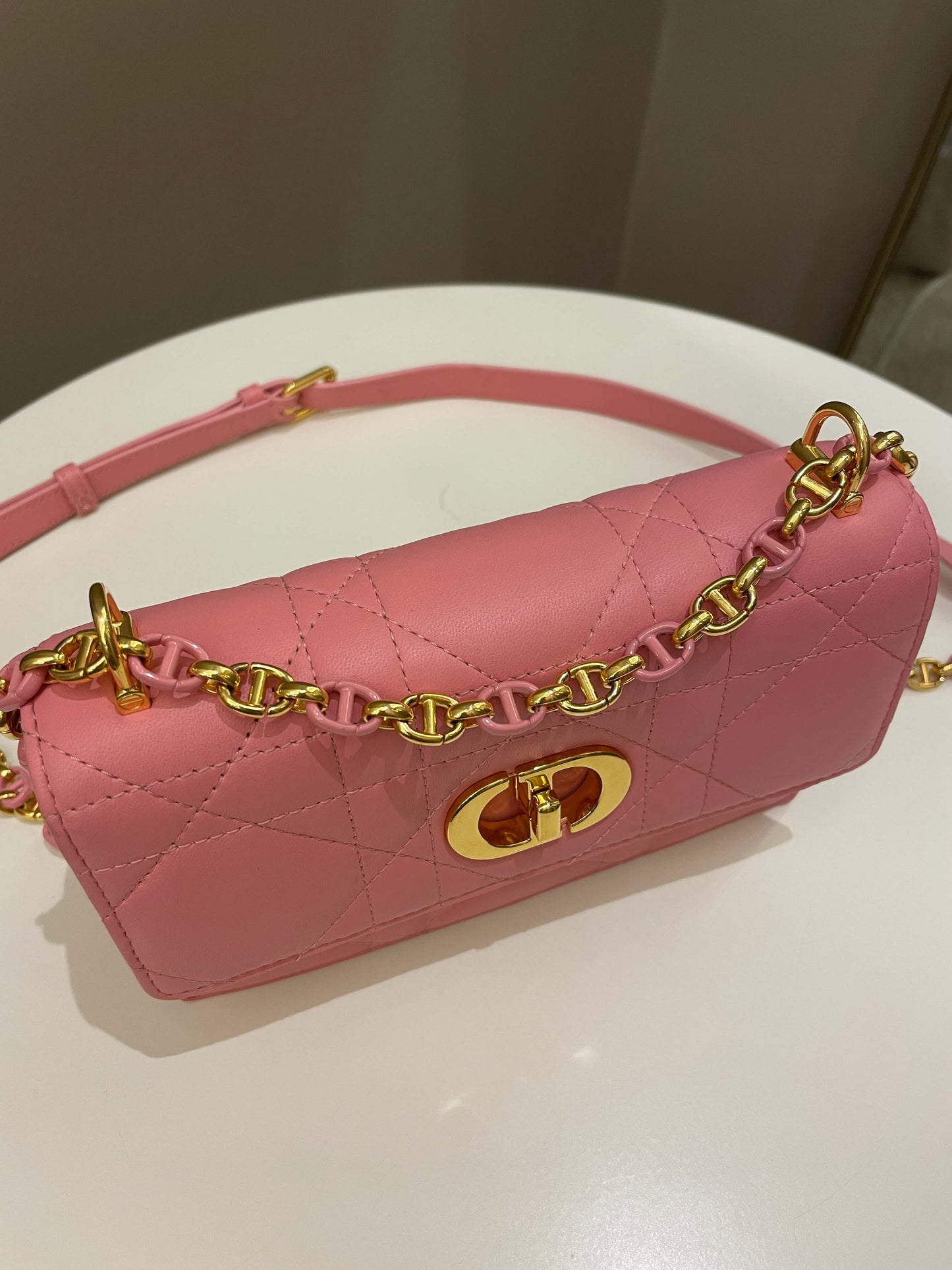 Dior Miss Caro Mini Pink Lambskin