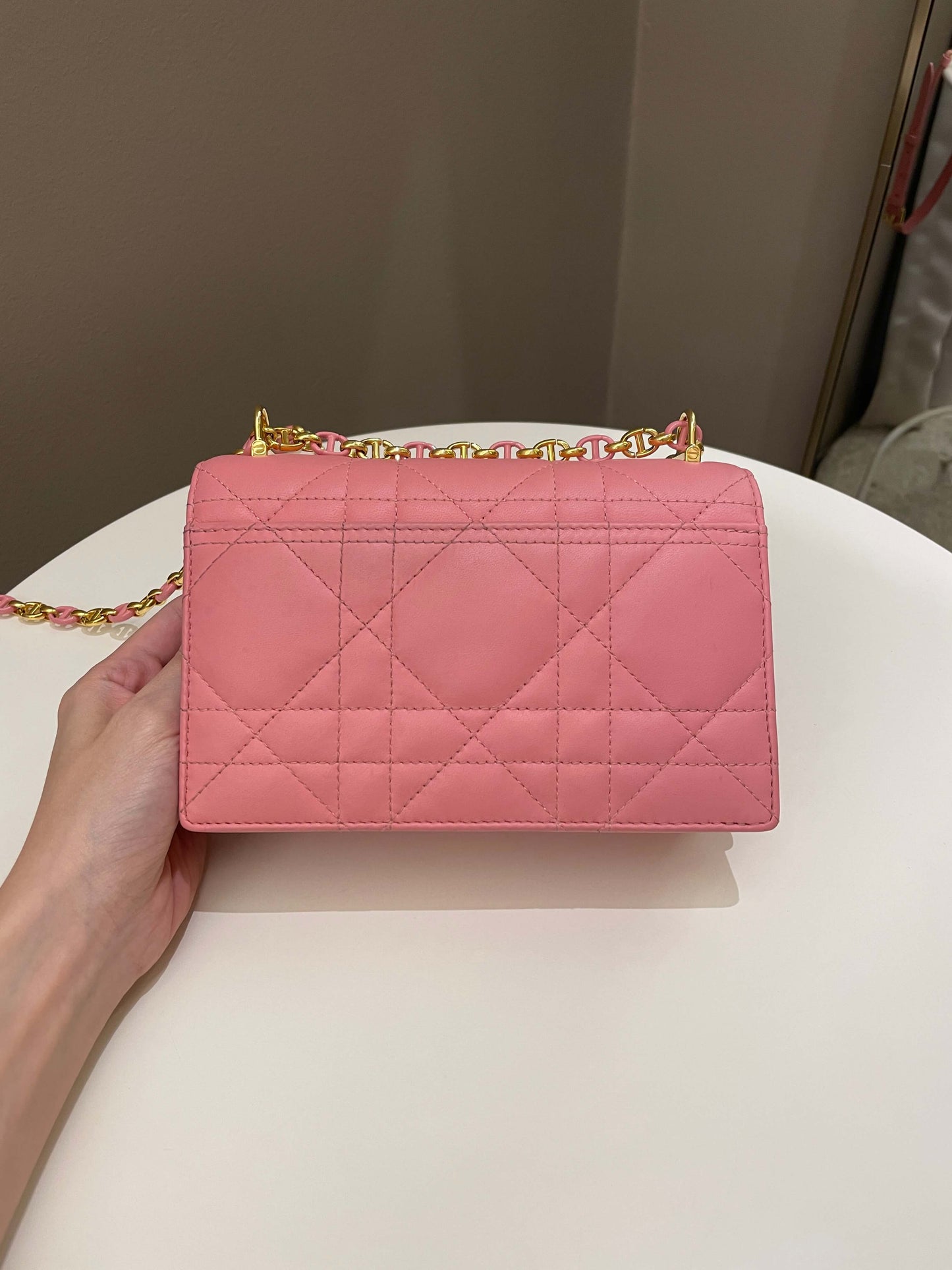 Dior Miss Caro Mini Pink Lambskin