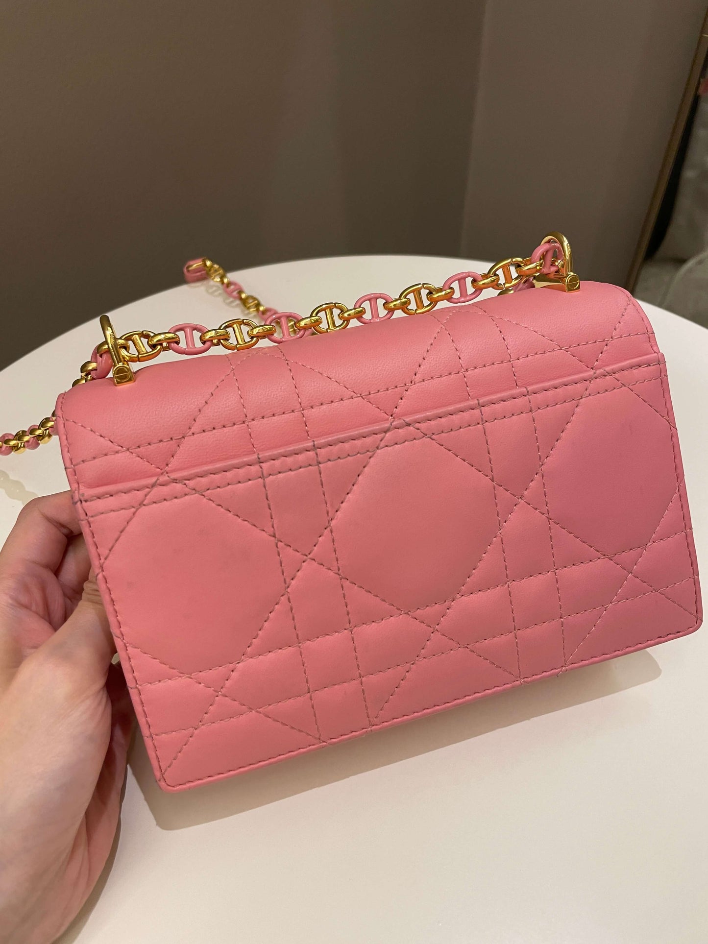 Dior Miss Caro Mini Pink Lambskin