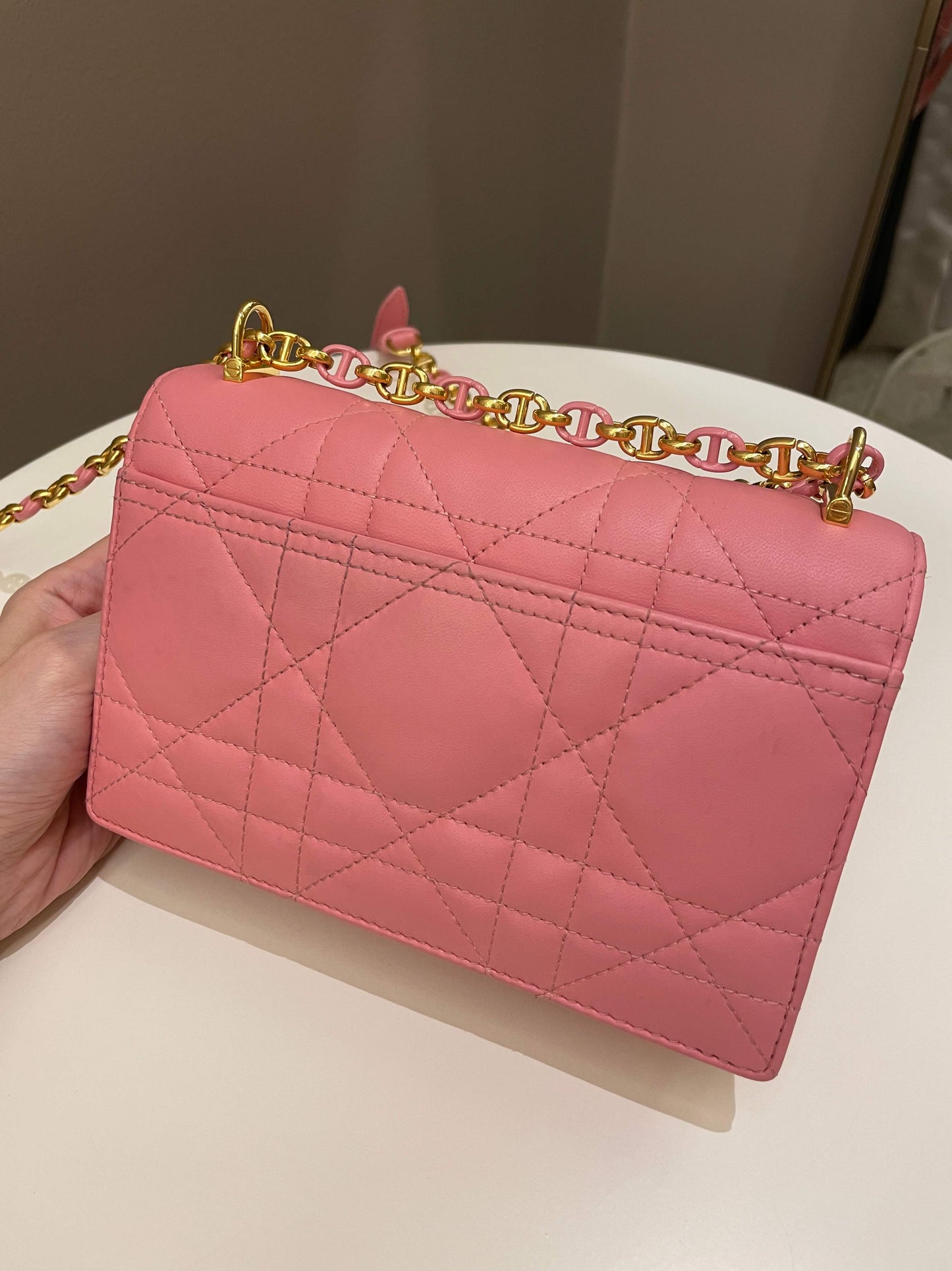 Dior Miss Caro Mini Pink Lambskin