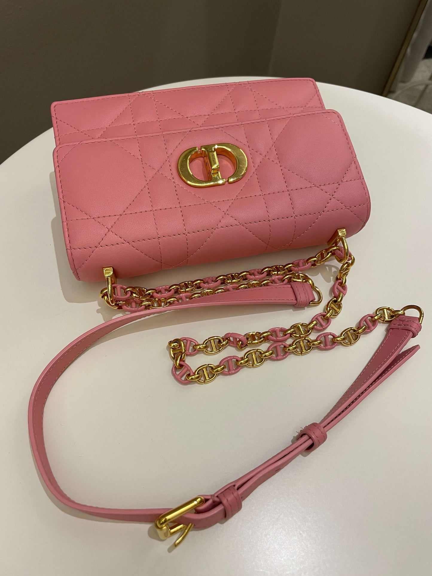 Dior Miss Caro Mini Pink Lambskin