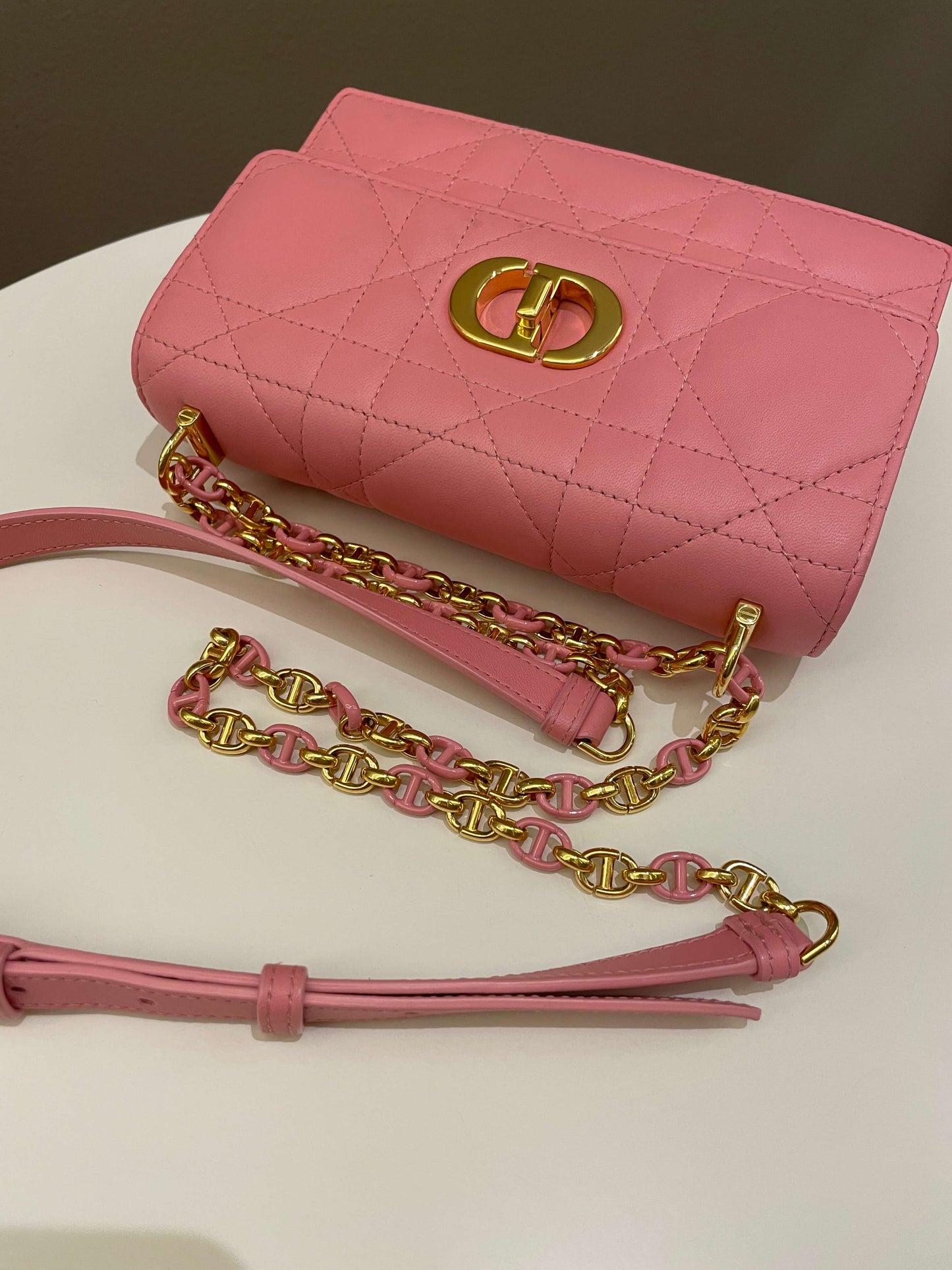 Dior Miss Caro Mini Pink Lambskin