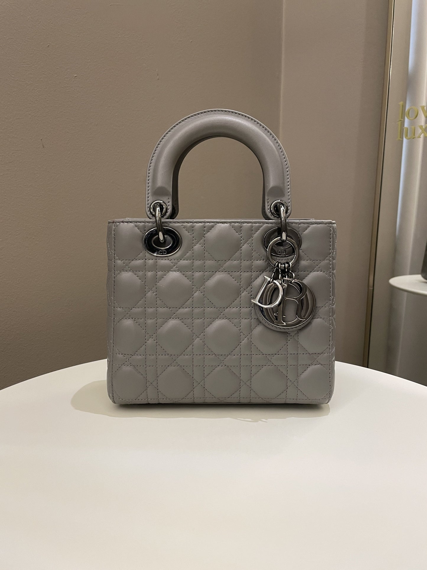 Lady Dior My ABC Dior Grey Lambskin