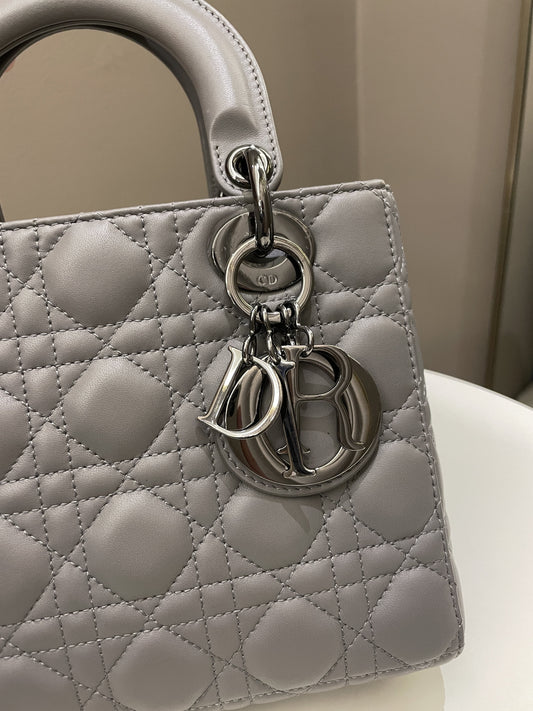 Lady Dior My ABC Dior Grey Lambskin