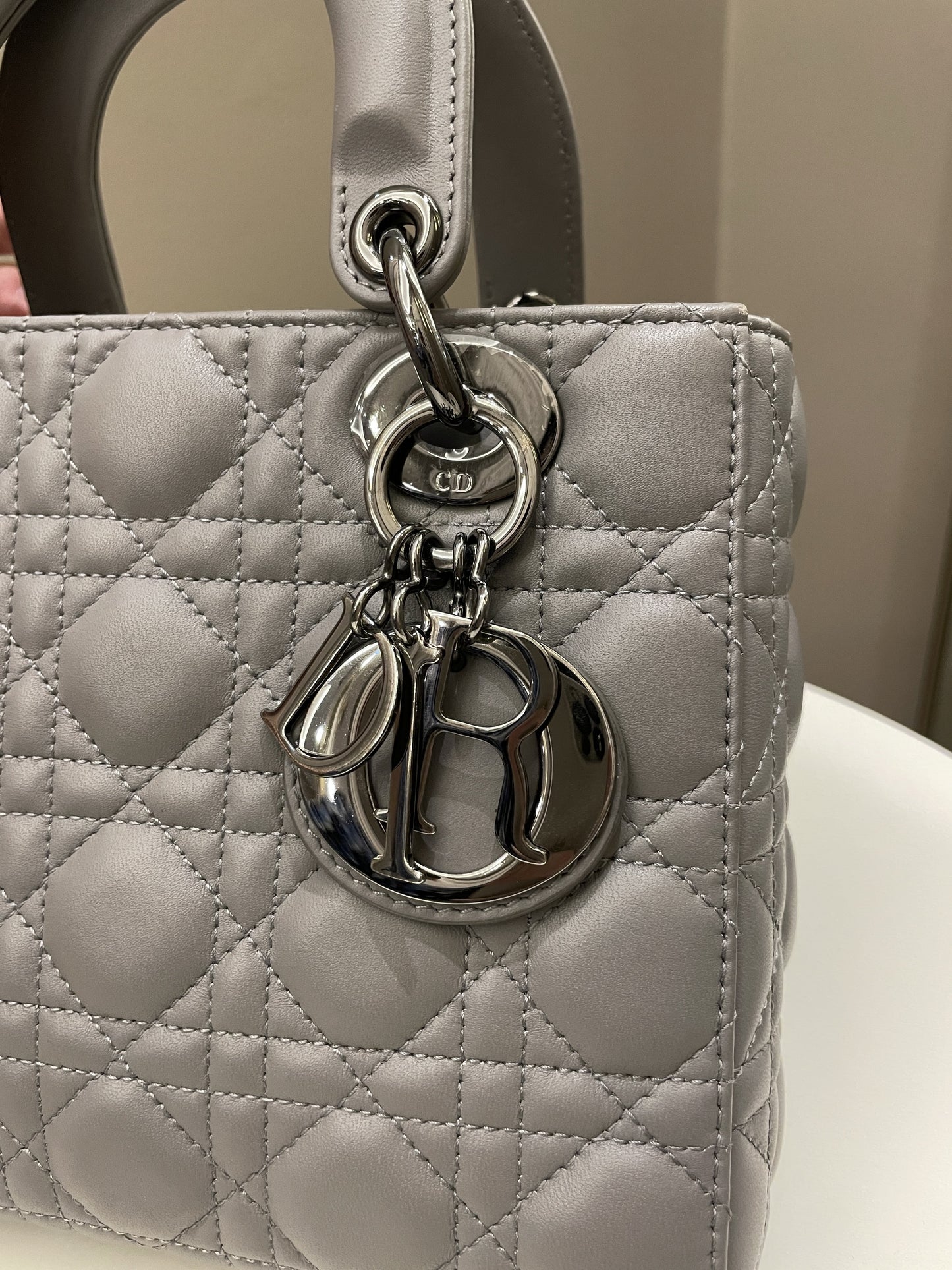 Lady Dior My ABC Dior Grey Lambskin