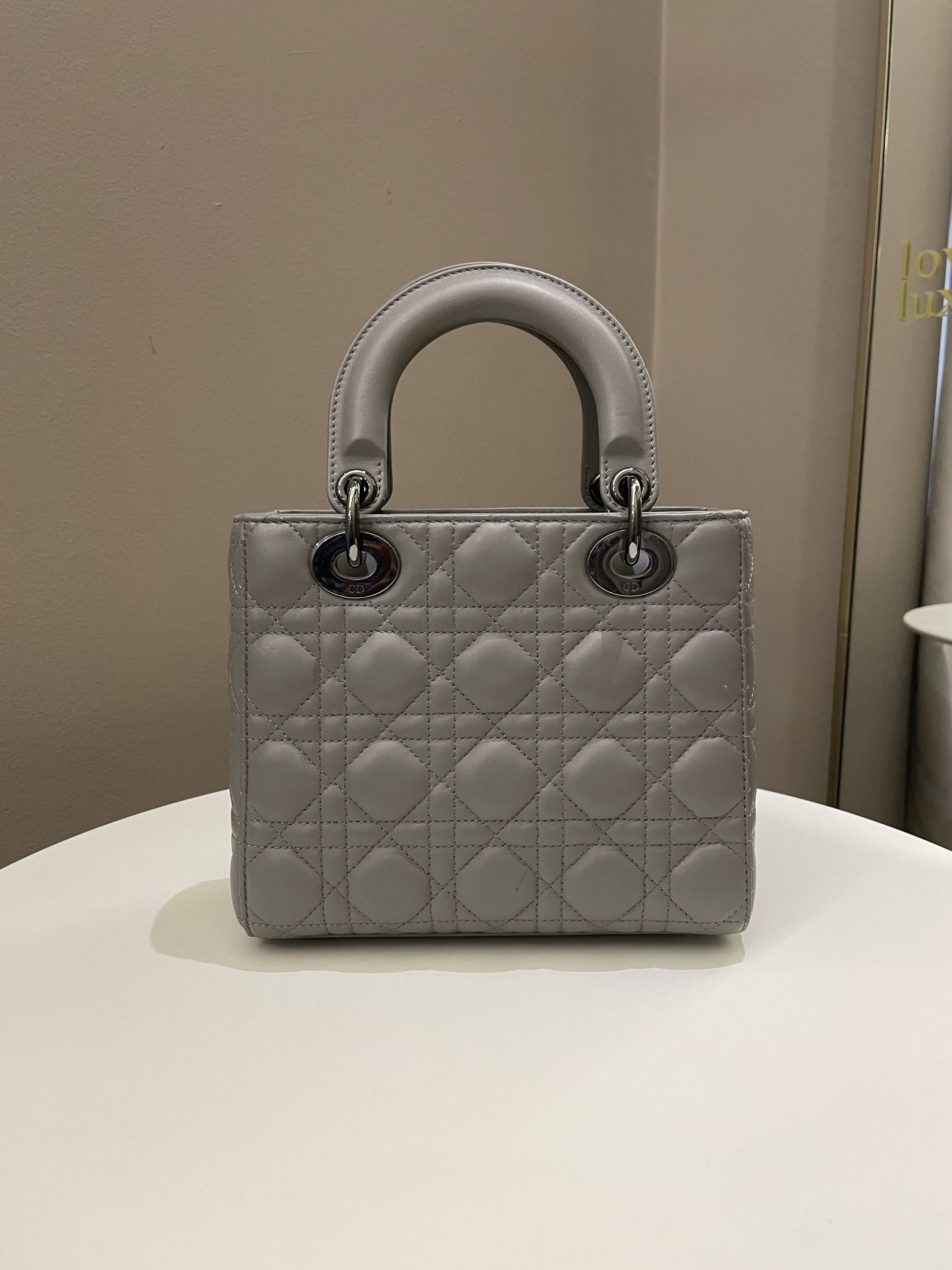 Lady Dior My ABC Dior Grey Lambskin