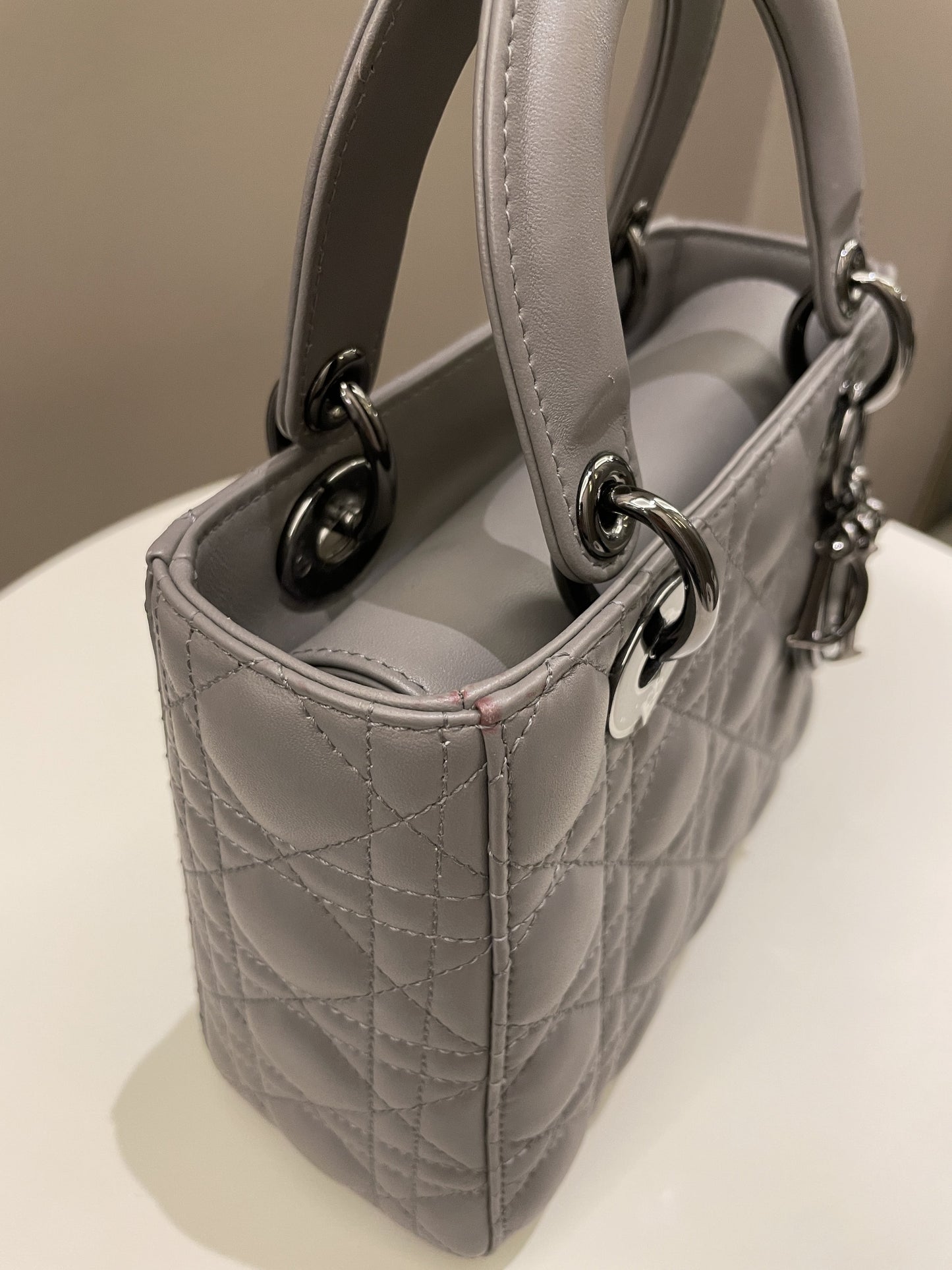 Lady Dior My ABC Dior Grey Lambskin