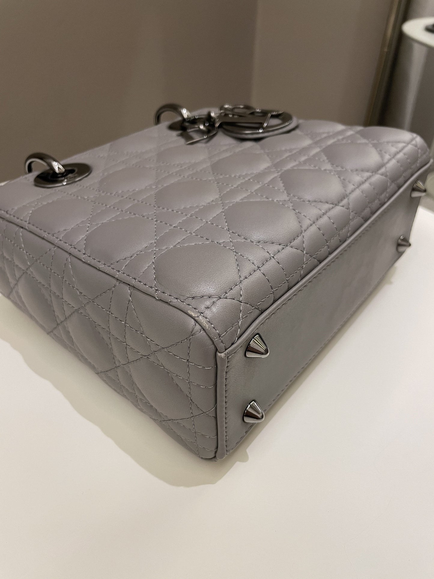 Lady Dior My ABC Dior Grey Lambskin