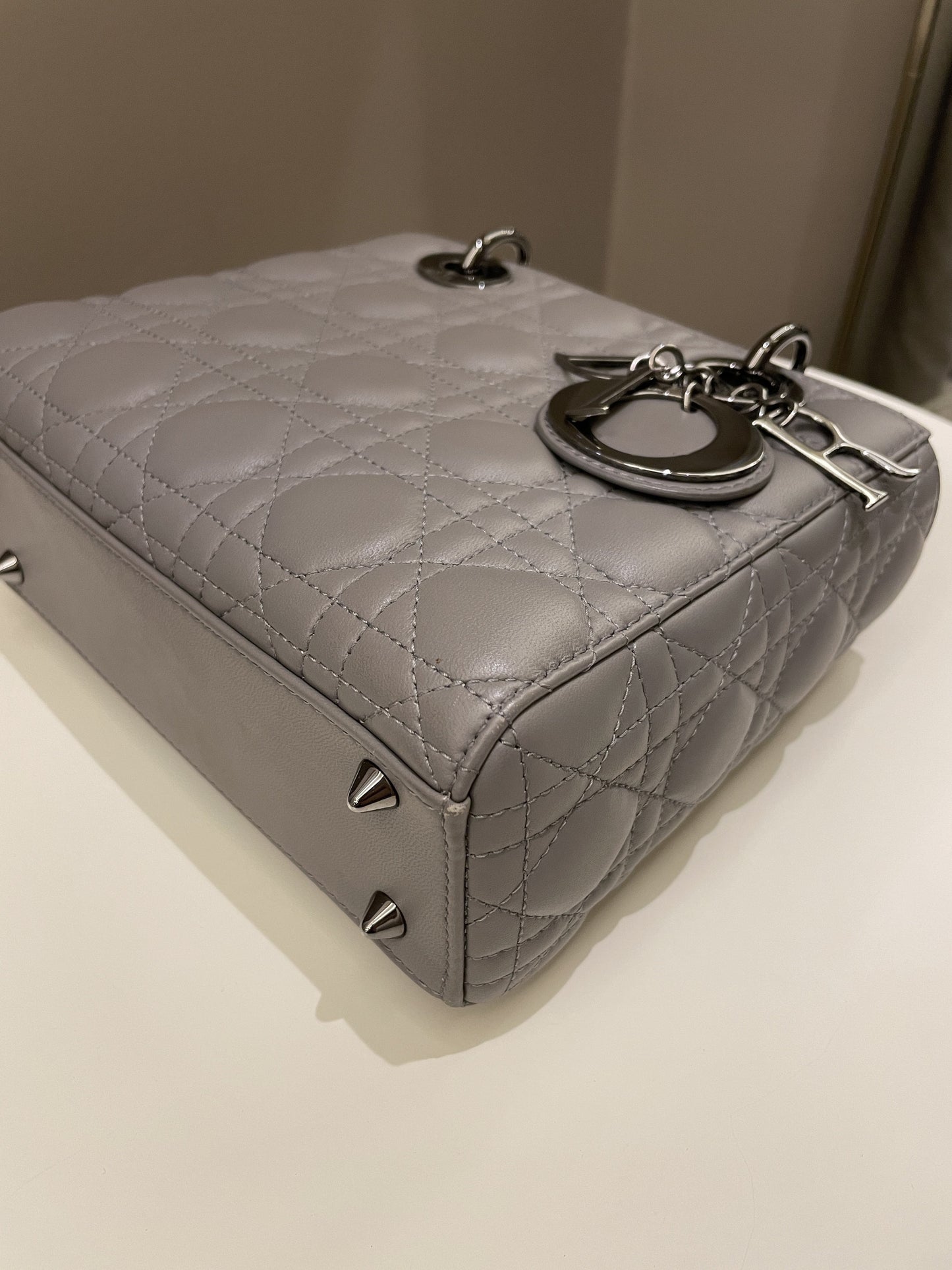 Lady Dior My ABC Dior Grey Lambskin