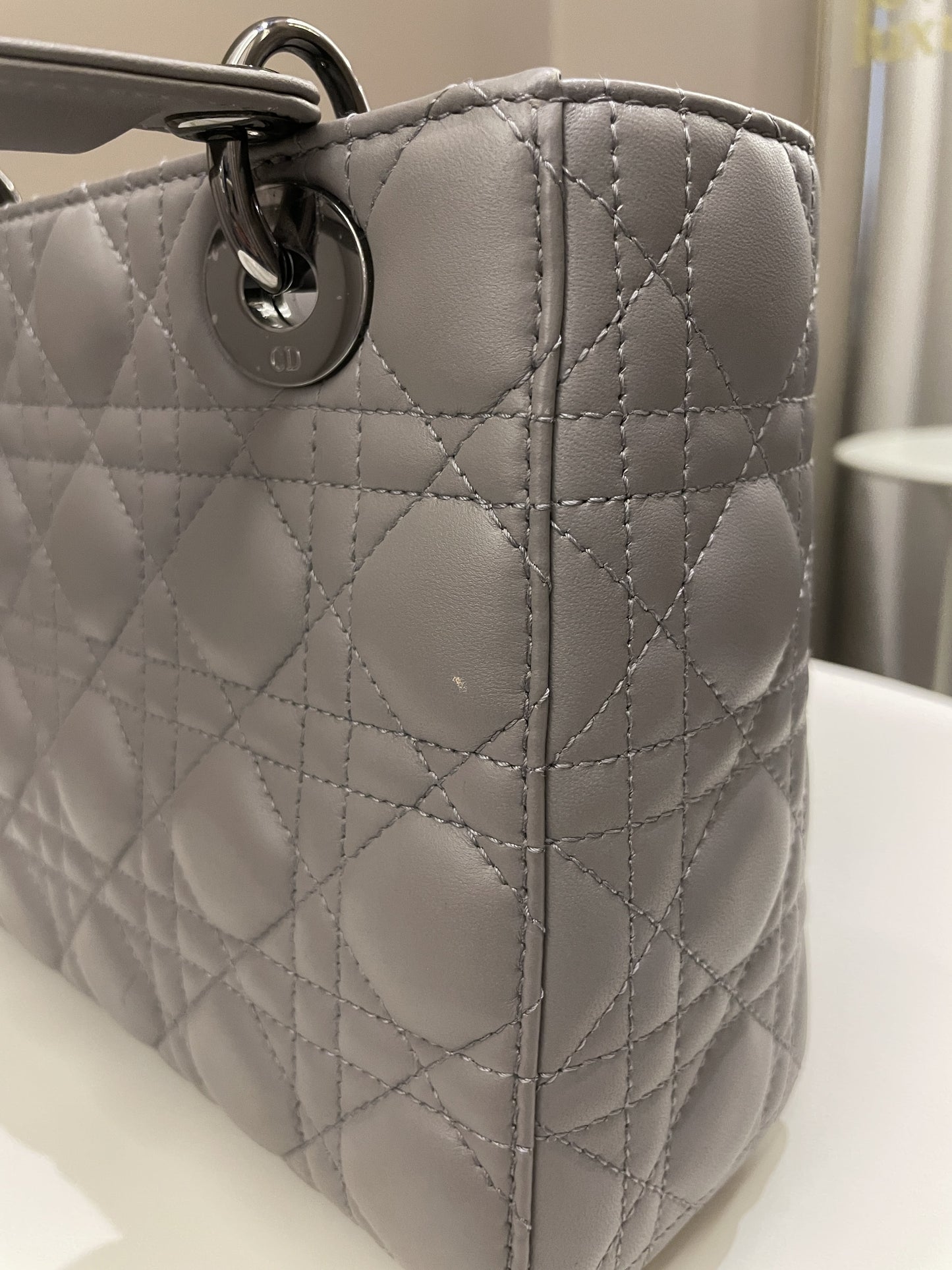 Lady Dior My ABC Dior Grey Lambskin