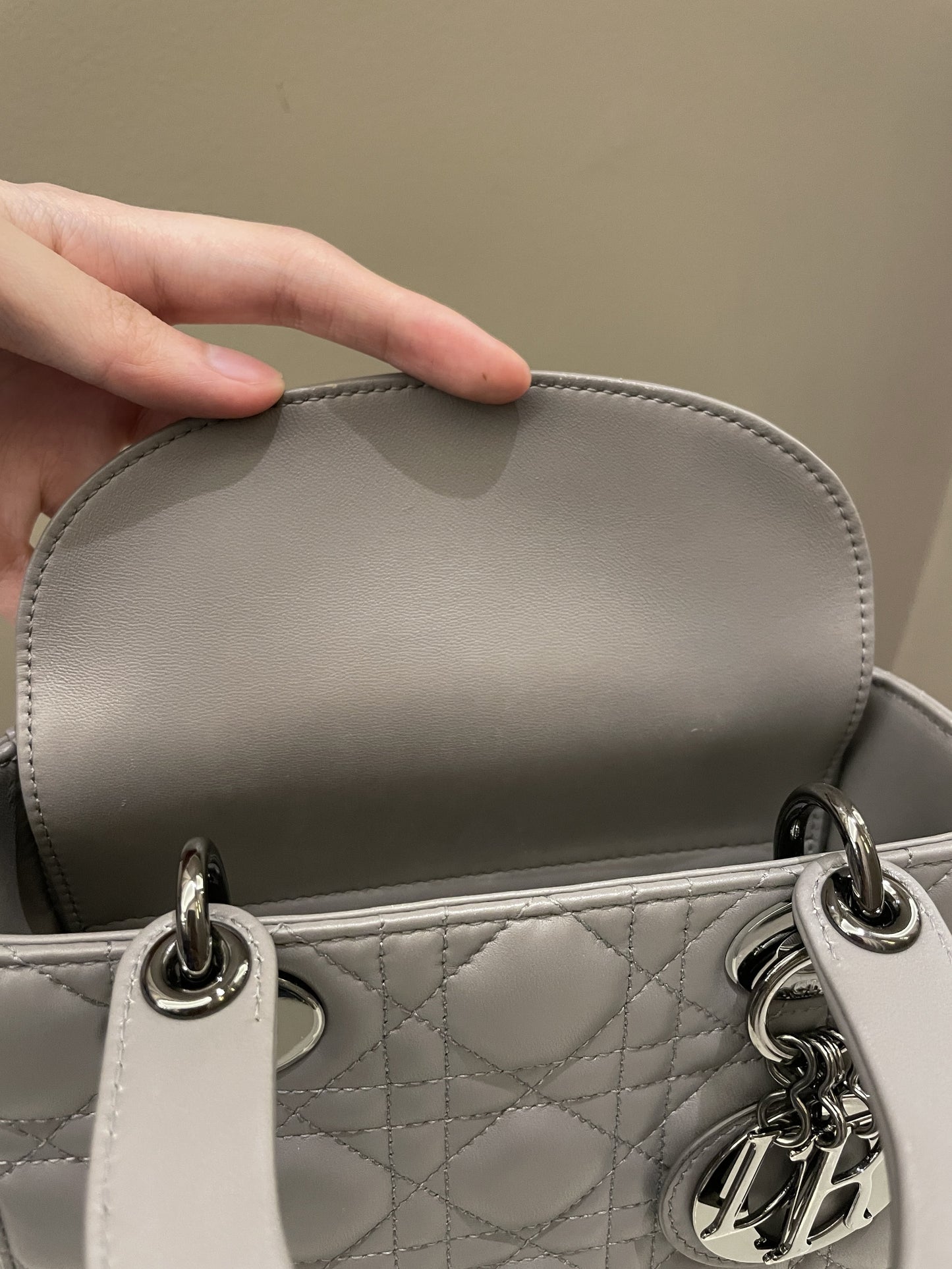 Lady Dior My ABC Dior Grey Lambskin