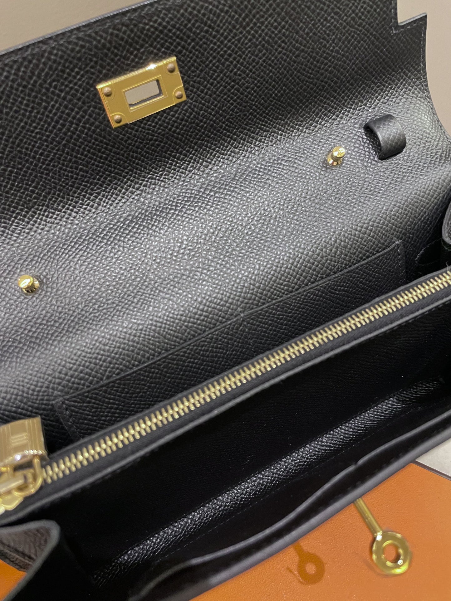 Hermes Kelly To Go Black Epsom