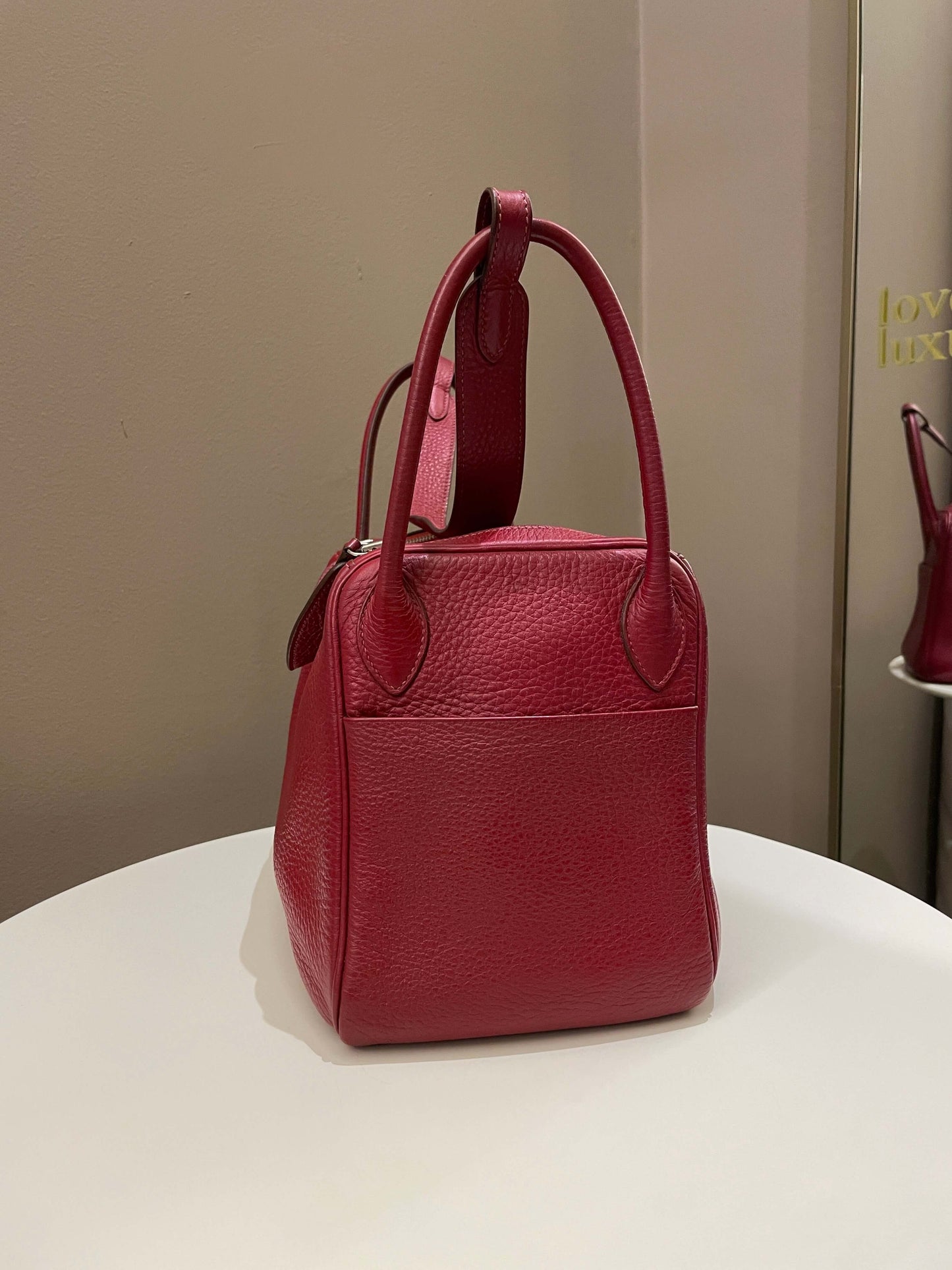 Hermes Lindy 30 Rouge Garance Clemence