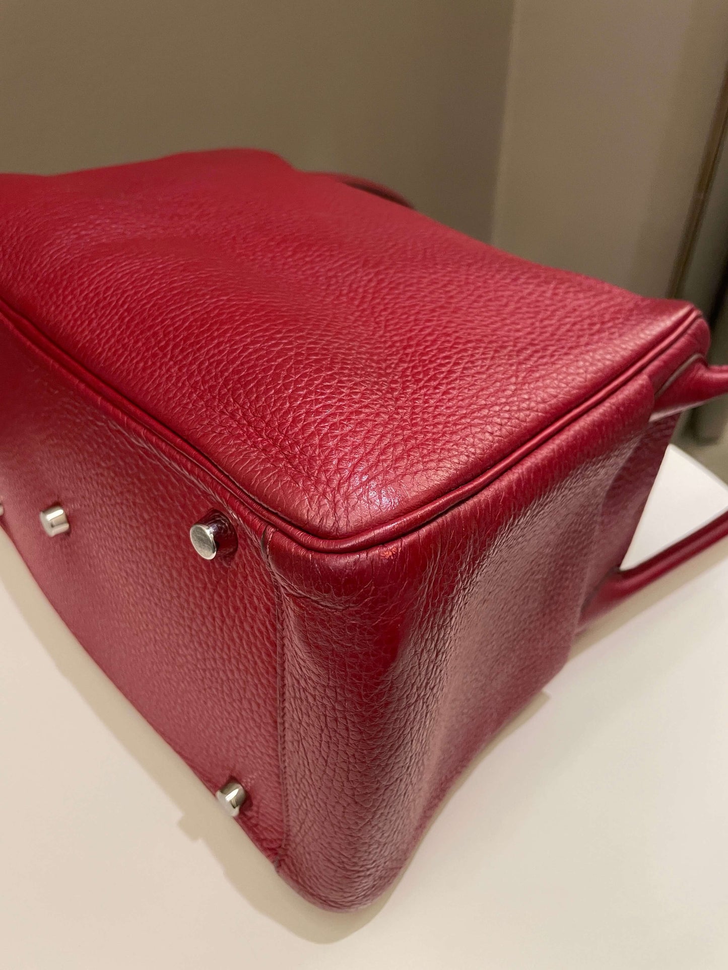 Hermes Lindy 30 Rouge Garance Clemence