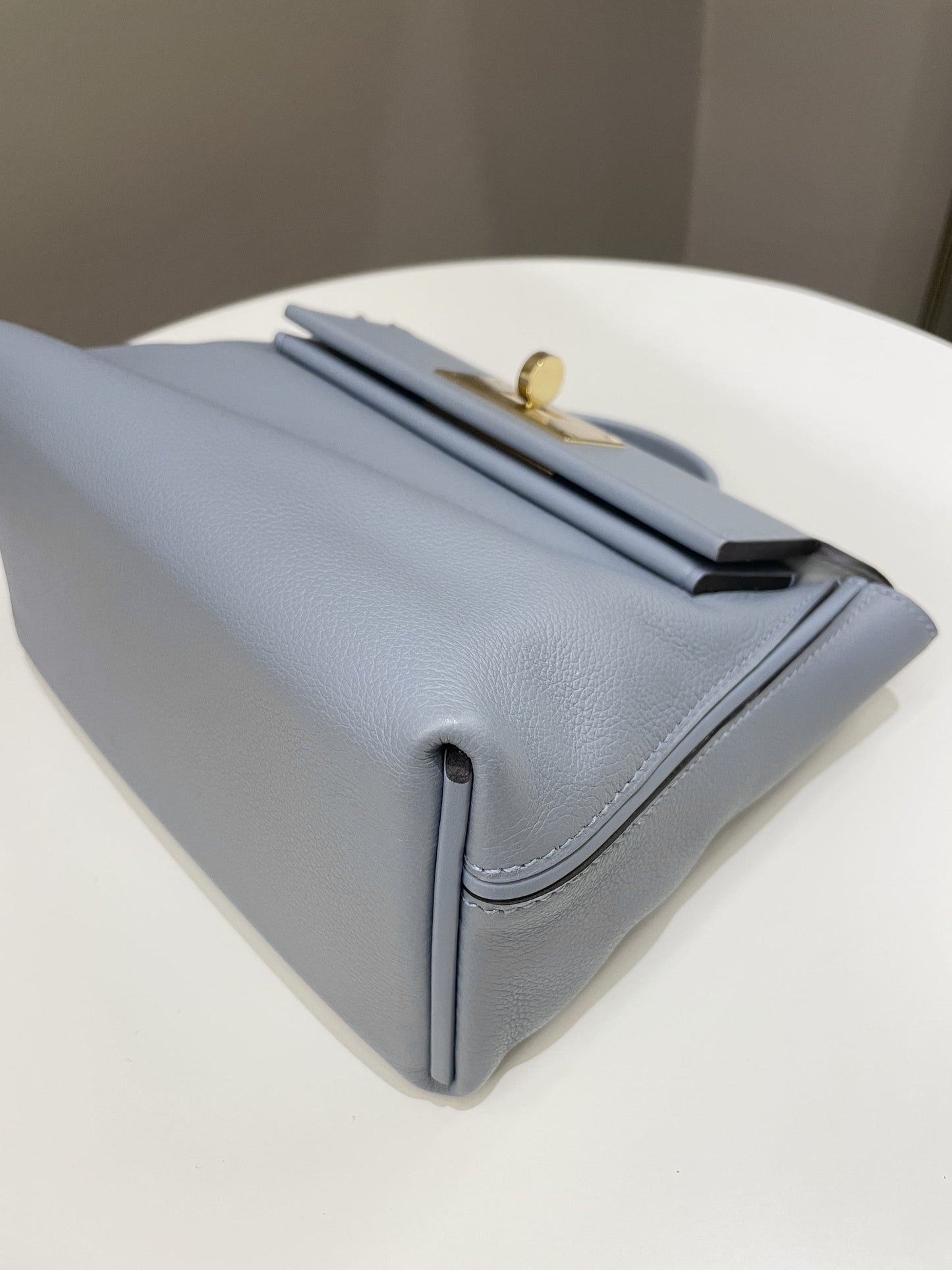 Hermes 24/24 Mini Bleu Lin Evercolor