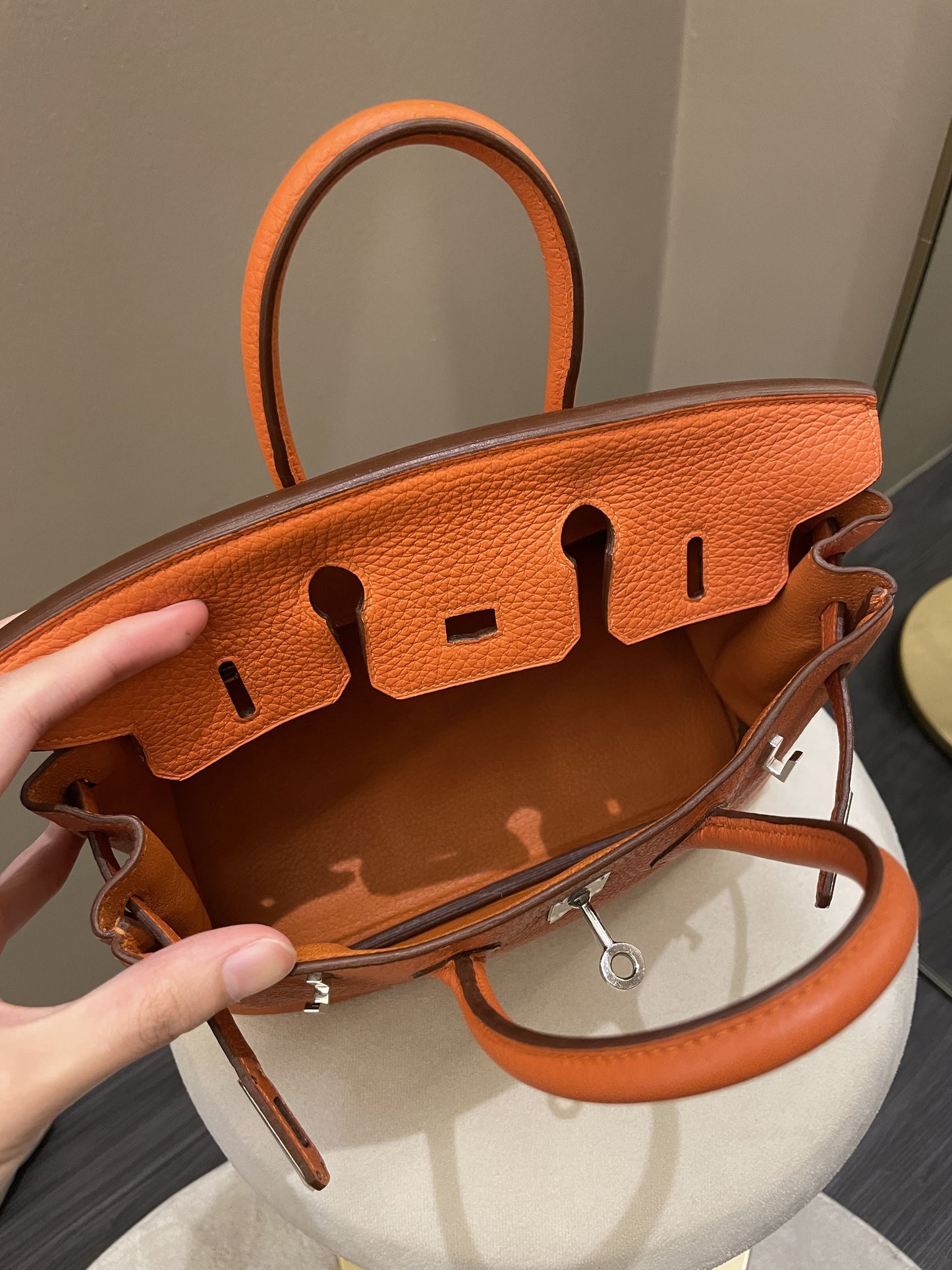 Hermes Birkin 25 Orange Togo