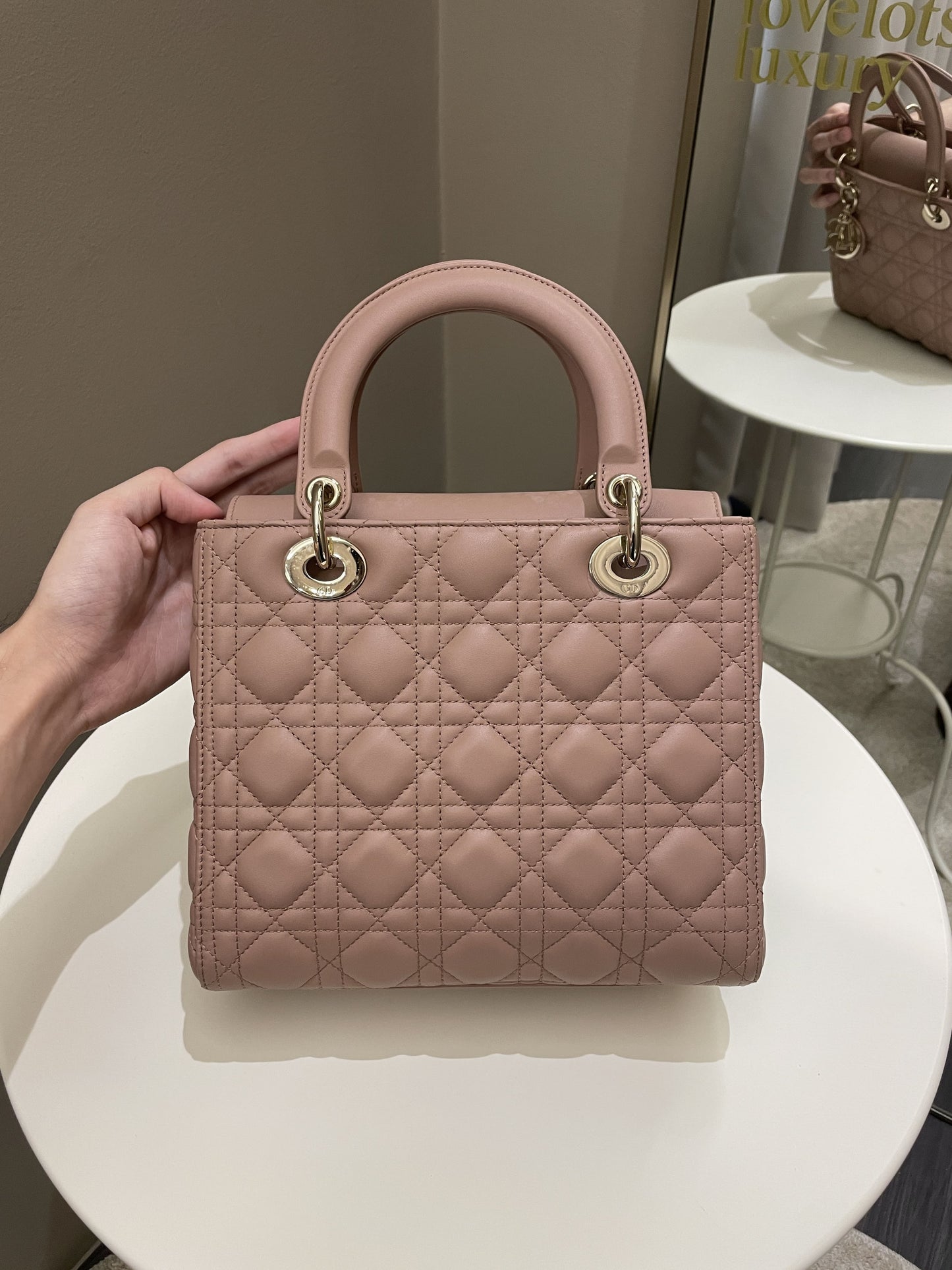 Dior Classic Lady Dior Bag Nude Lambskin