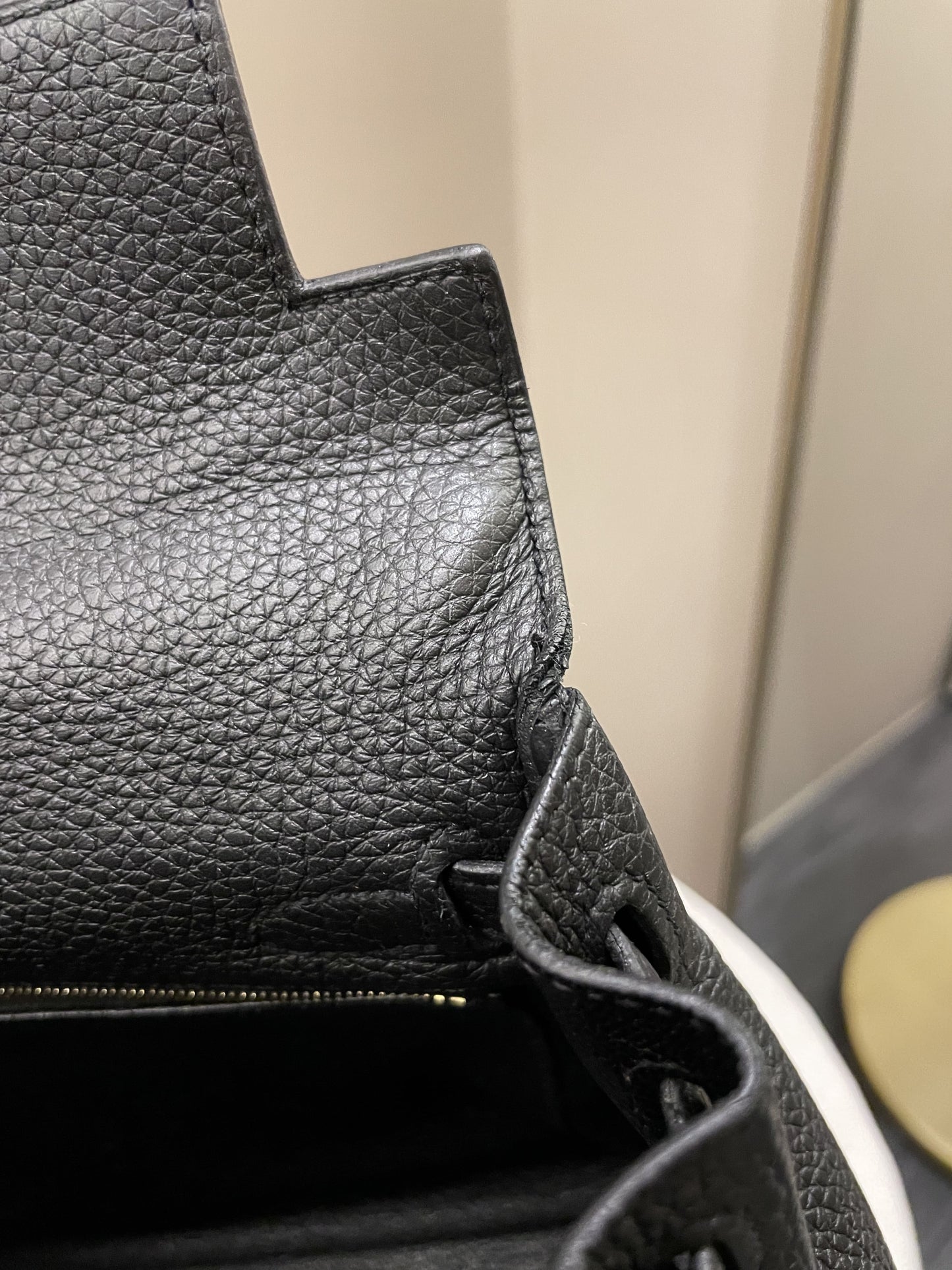 Hermes Kelly 25 Black Togo