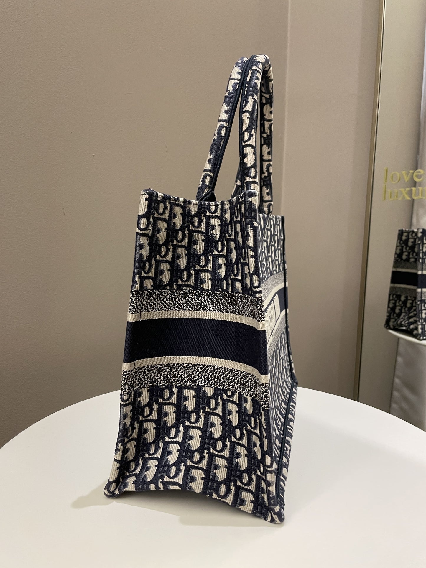 Dior Toile De Jouy Book Tote Blue Oblique