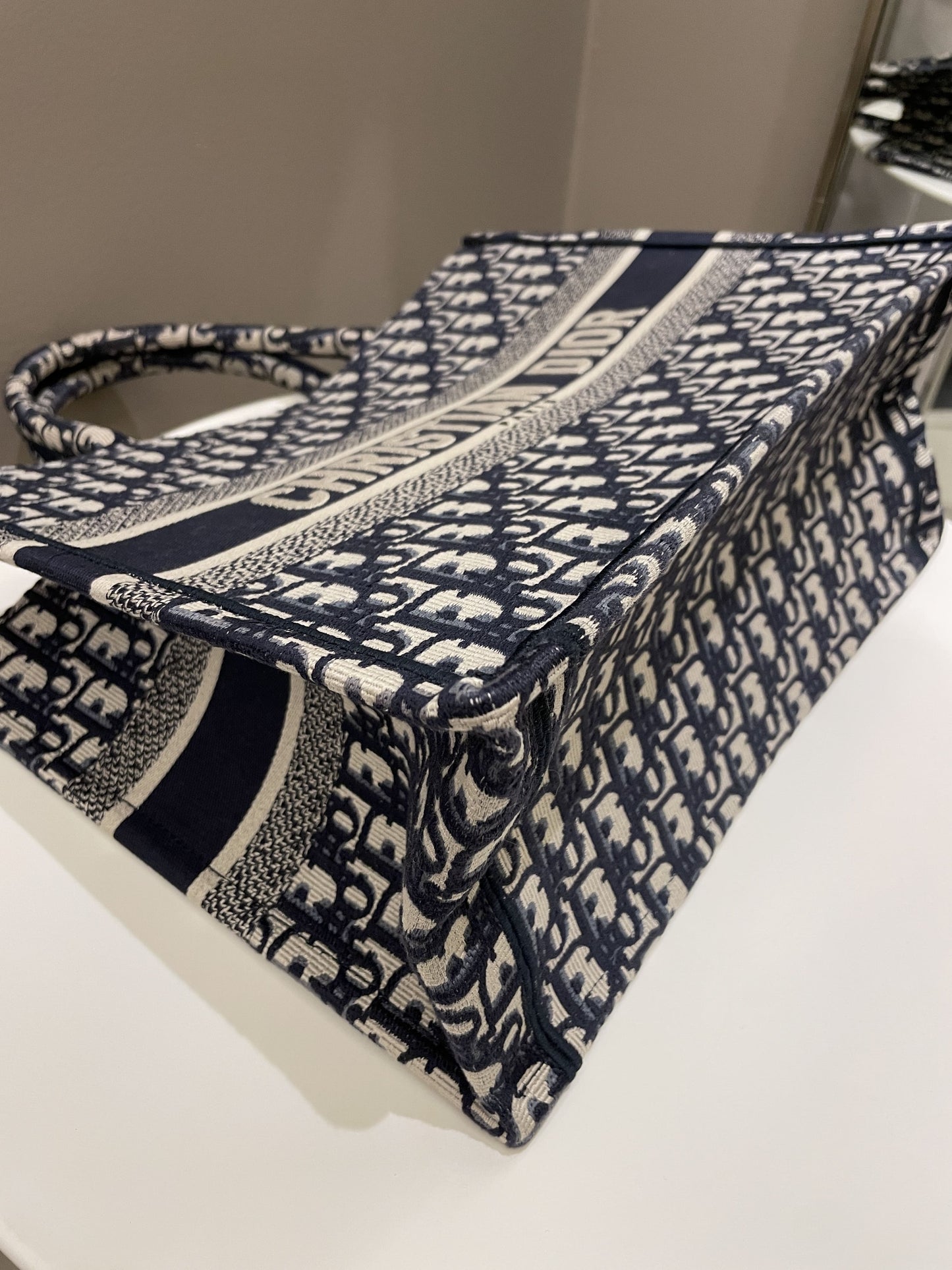 Dior Toile De Jouy Book Tote Blue Oblique