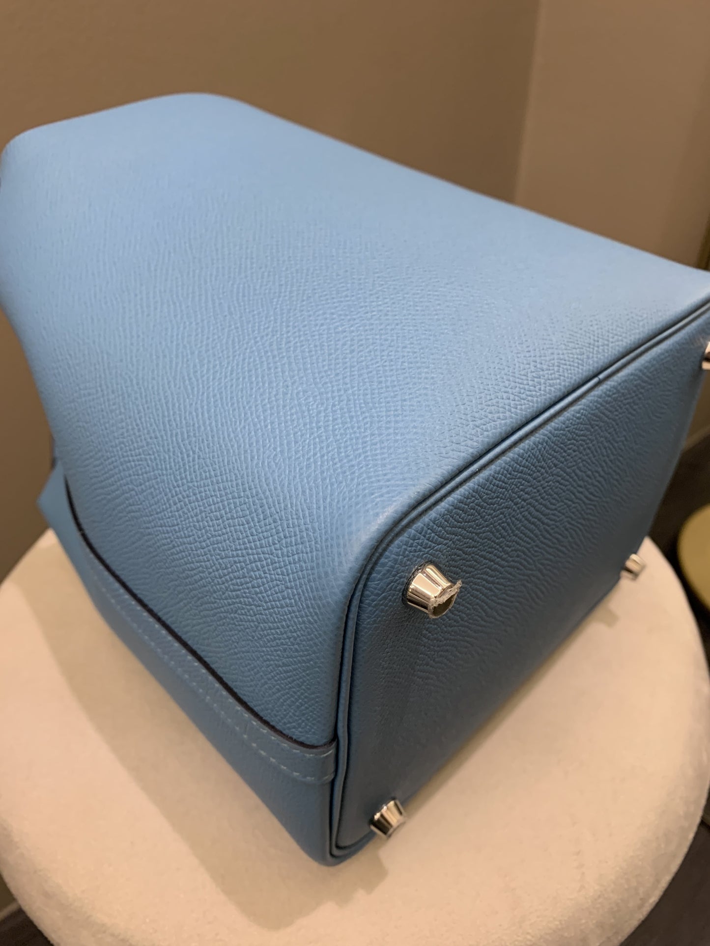 Hermes Picotin Tressage 18 Blue Nord Epsom