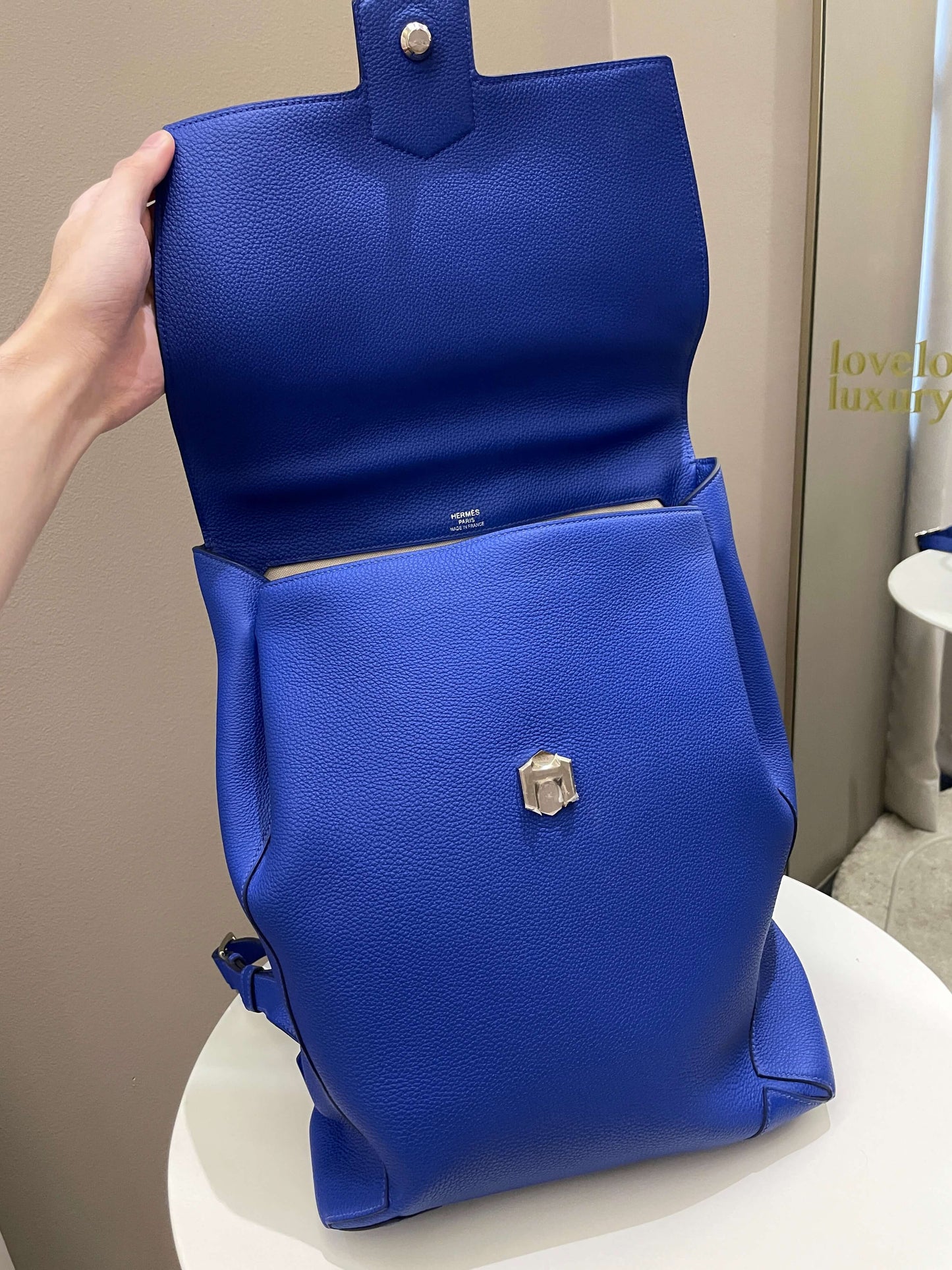 Hermes Flash Backpack Bleu Royal