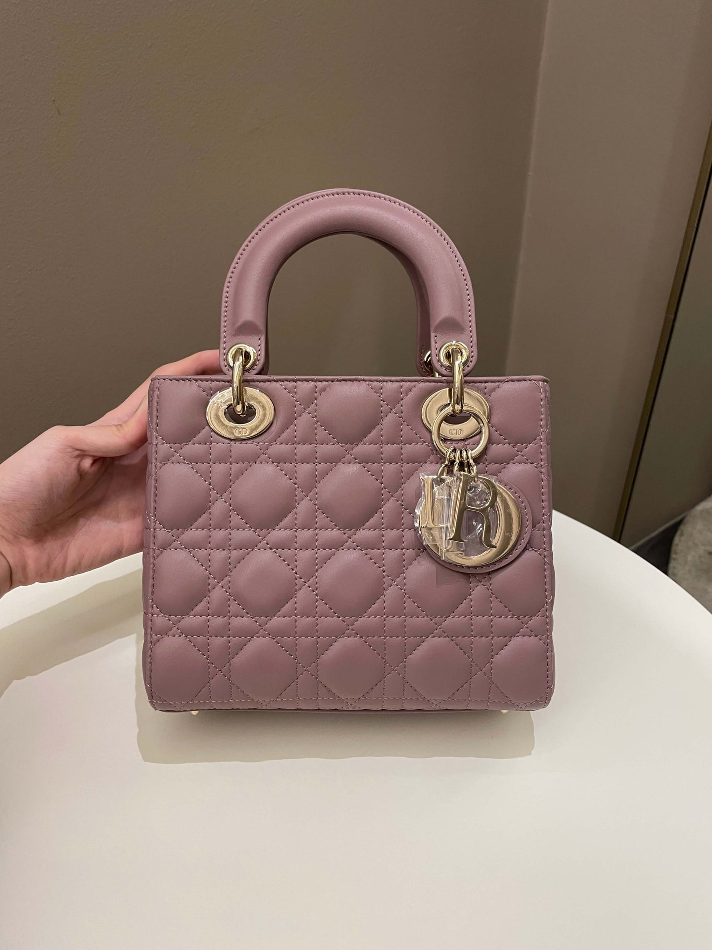 Lady Dior My ABC Dior Mauve Rose Peony Lambskin