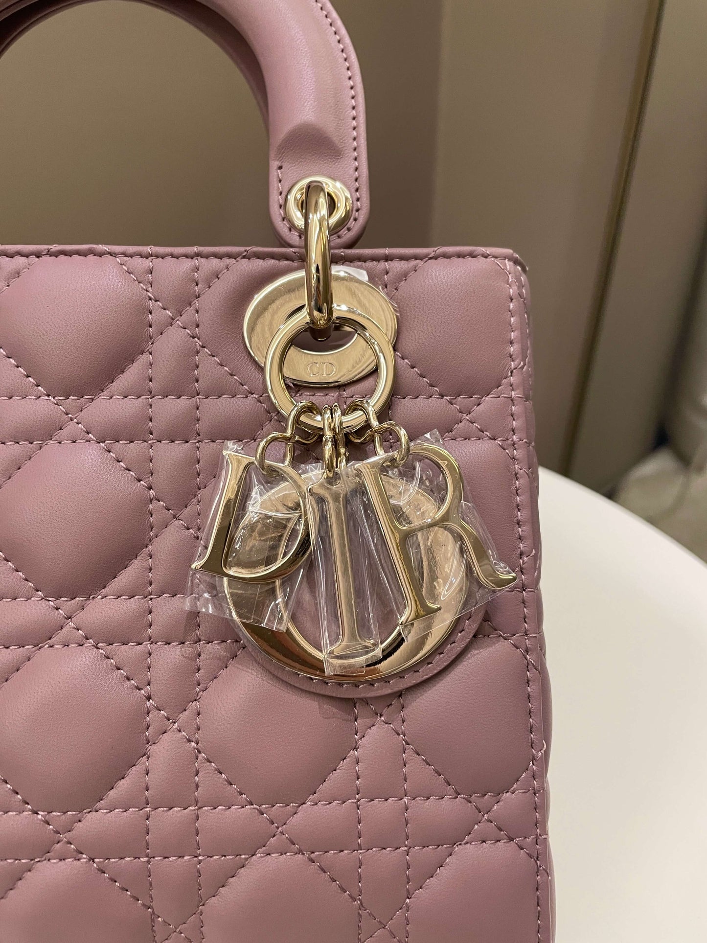 Lady Dior My ABC Dior Mauve Rose Peony Lambskin